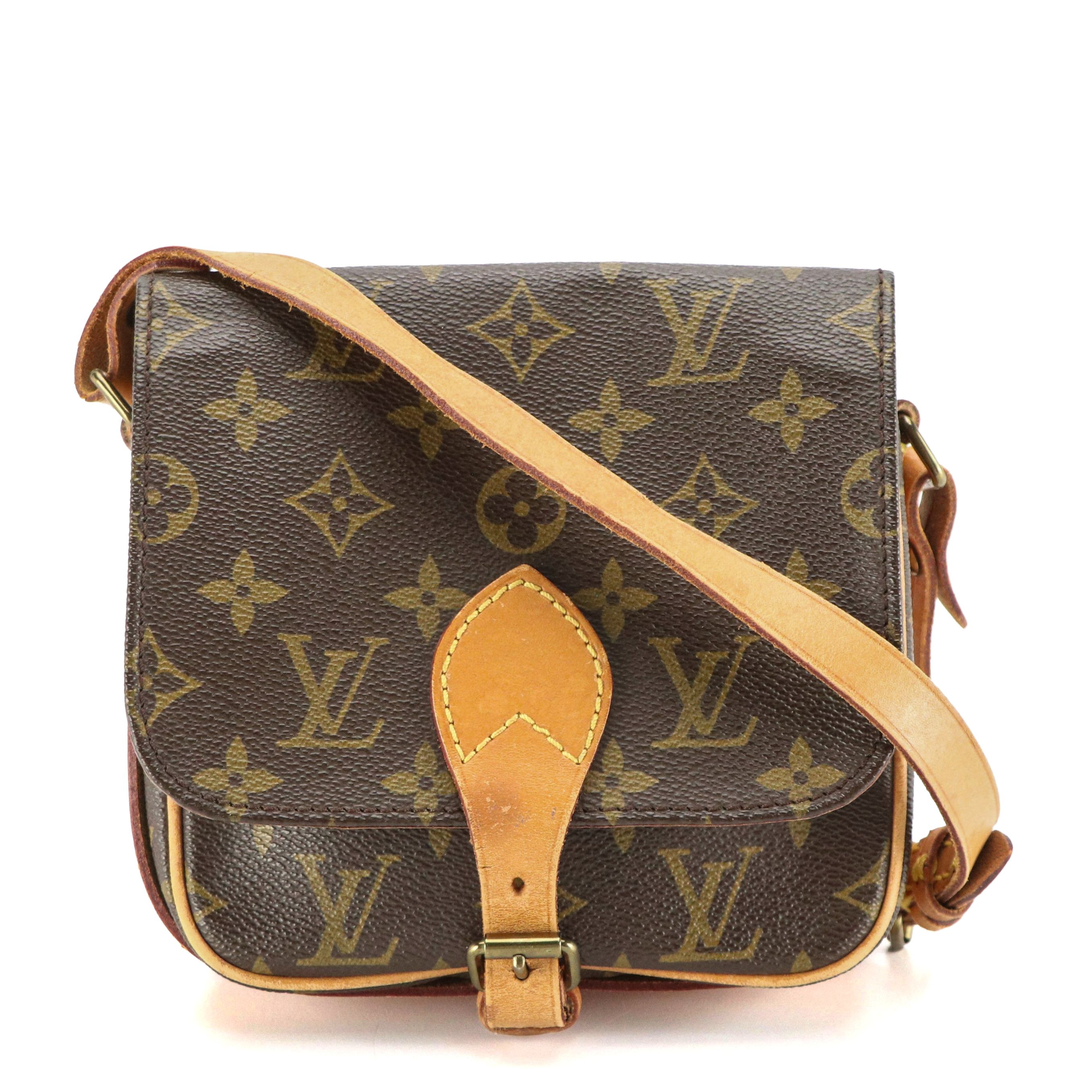 Louis Vuitton Cartouchiere Crossbody in Monogram Canvas and Leather