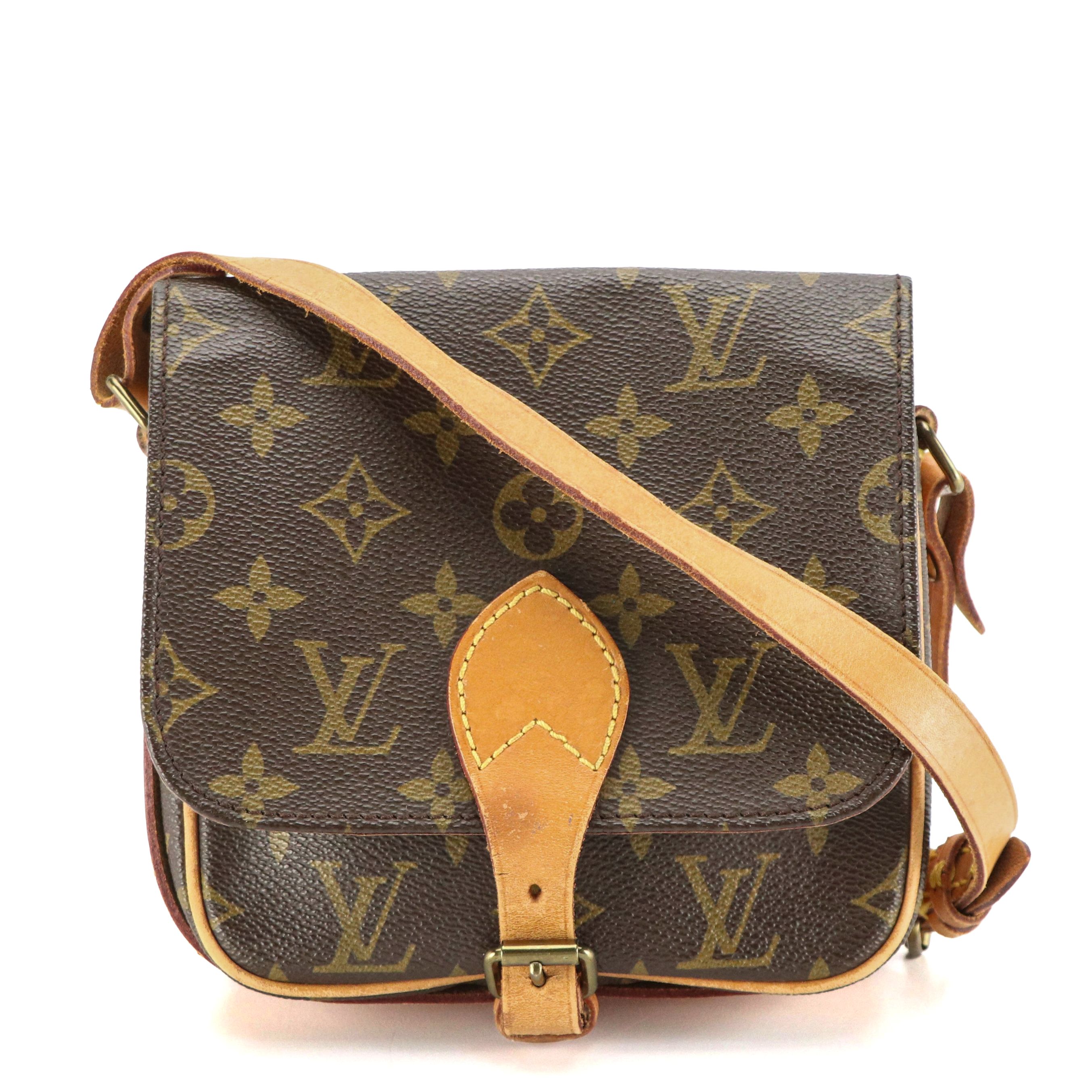 Louis Vuitton Cartouchiere Crossbody in Monogram Canvas and Leather