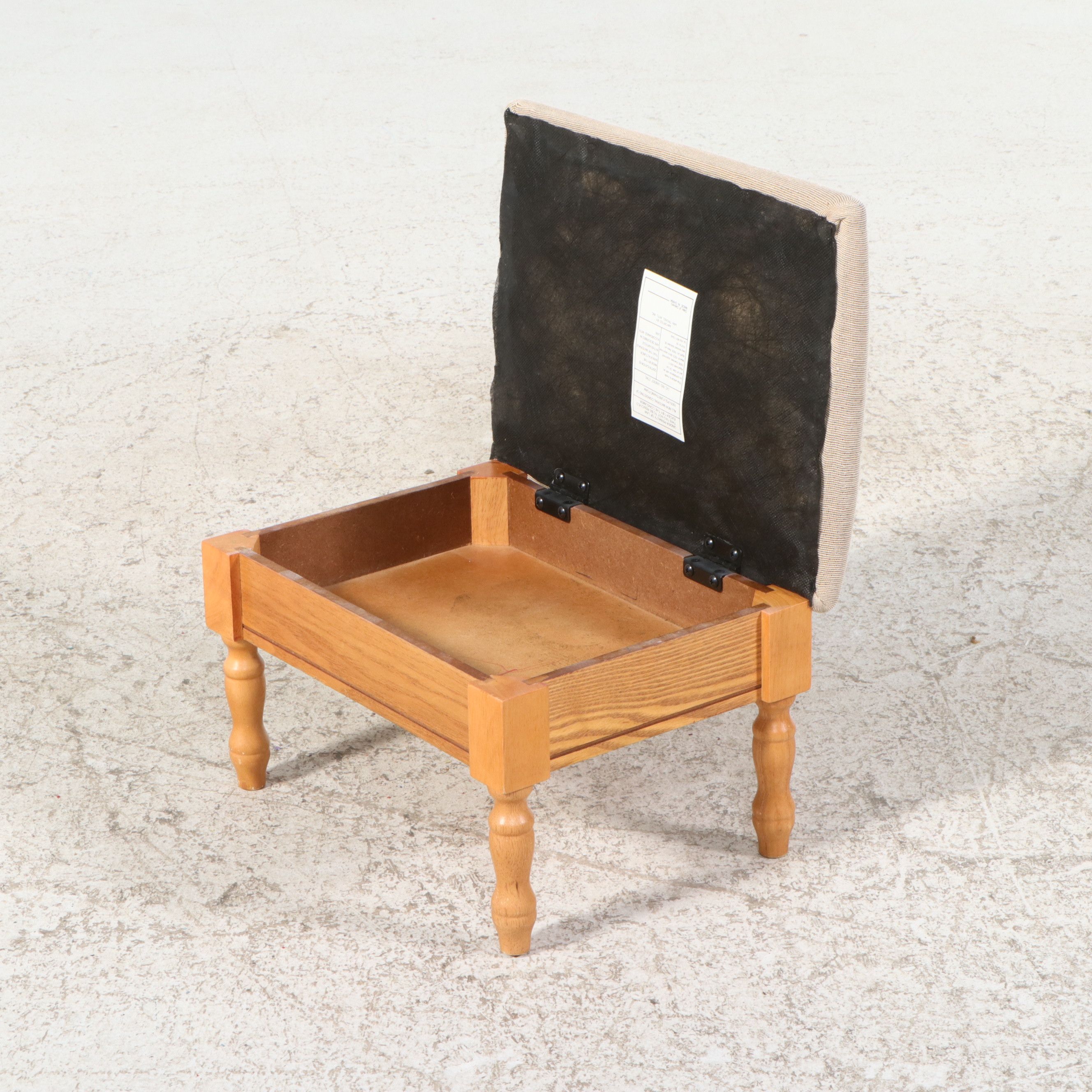 Van Troxel Needlepoint Footstool with Others