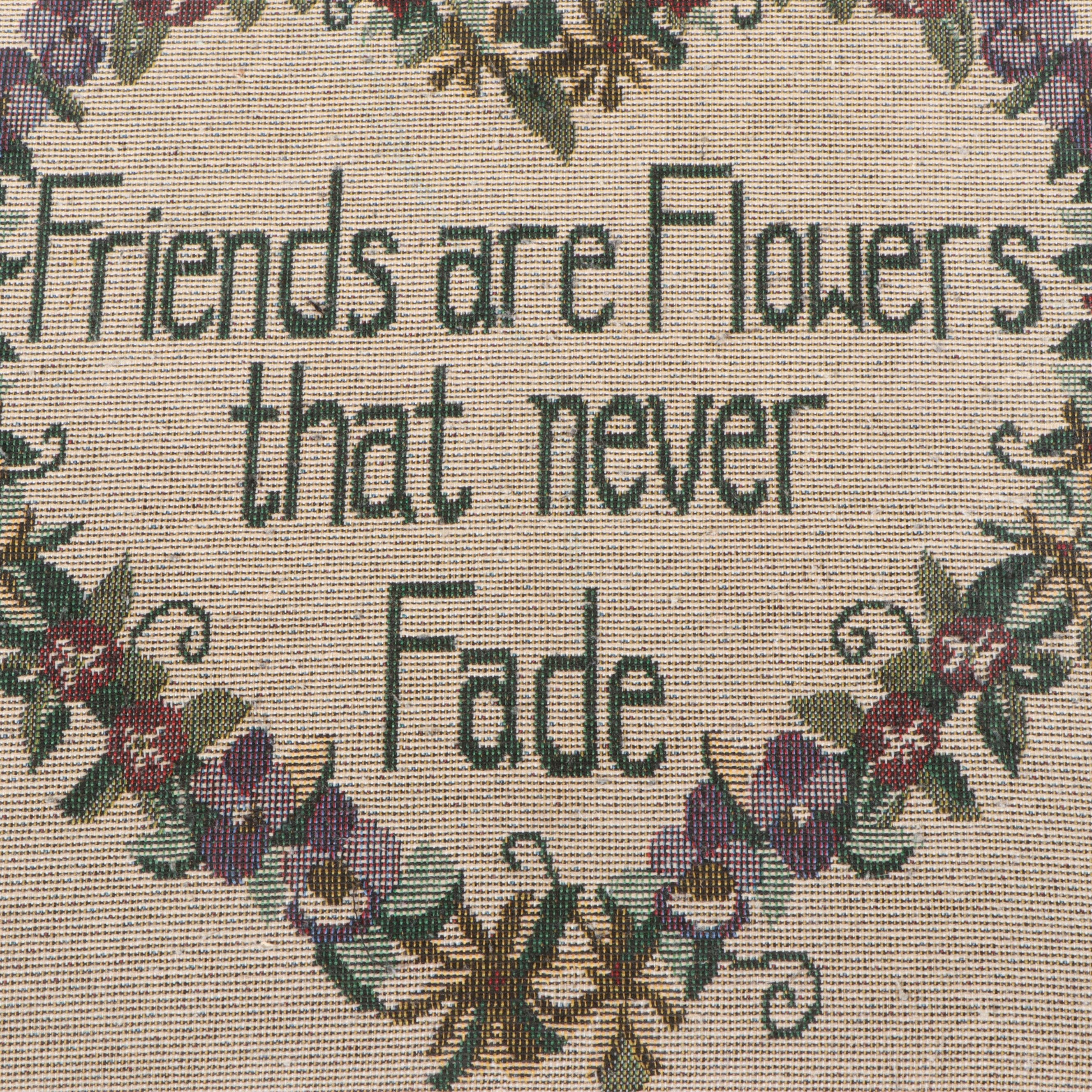 Van Troxel Needlepoint Footstool with Others