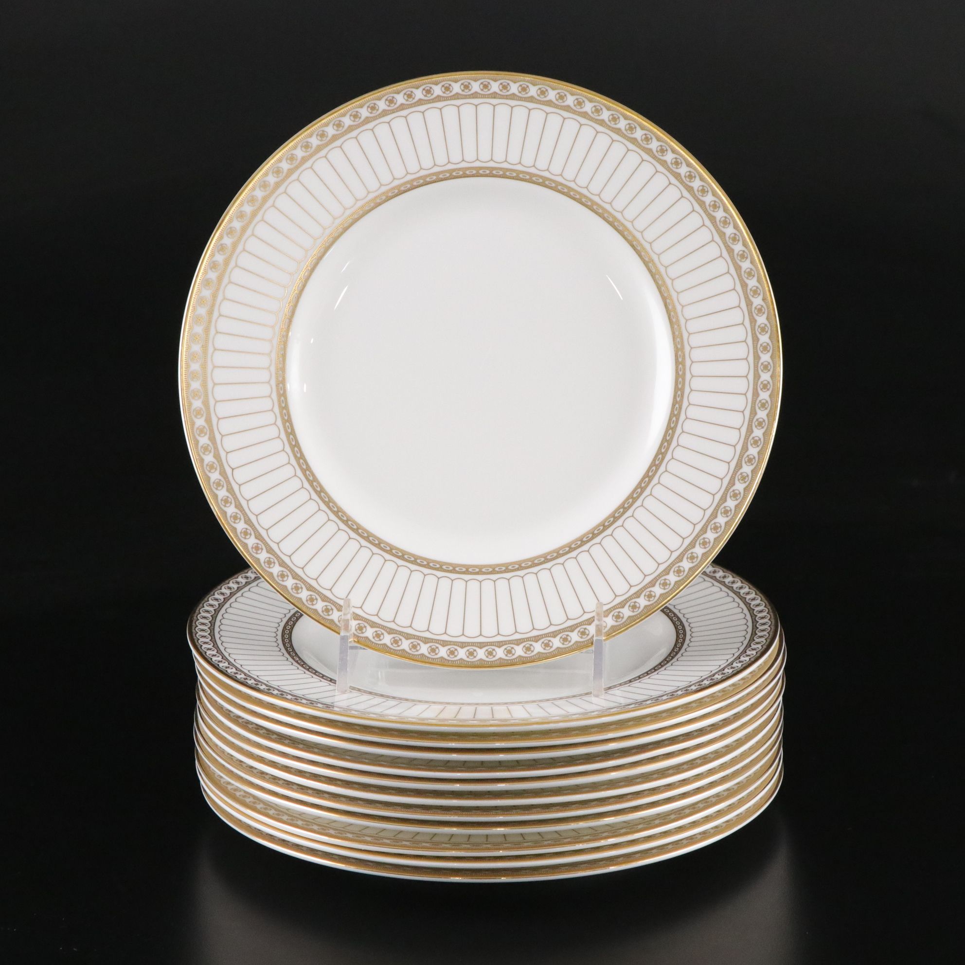 Wedgwood "Colonnade Gold" Bone China Luncheon Plate Collection