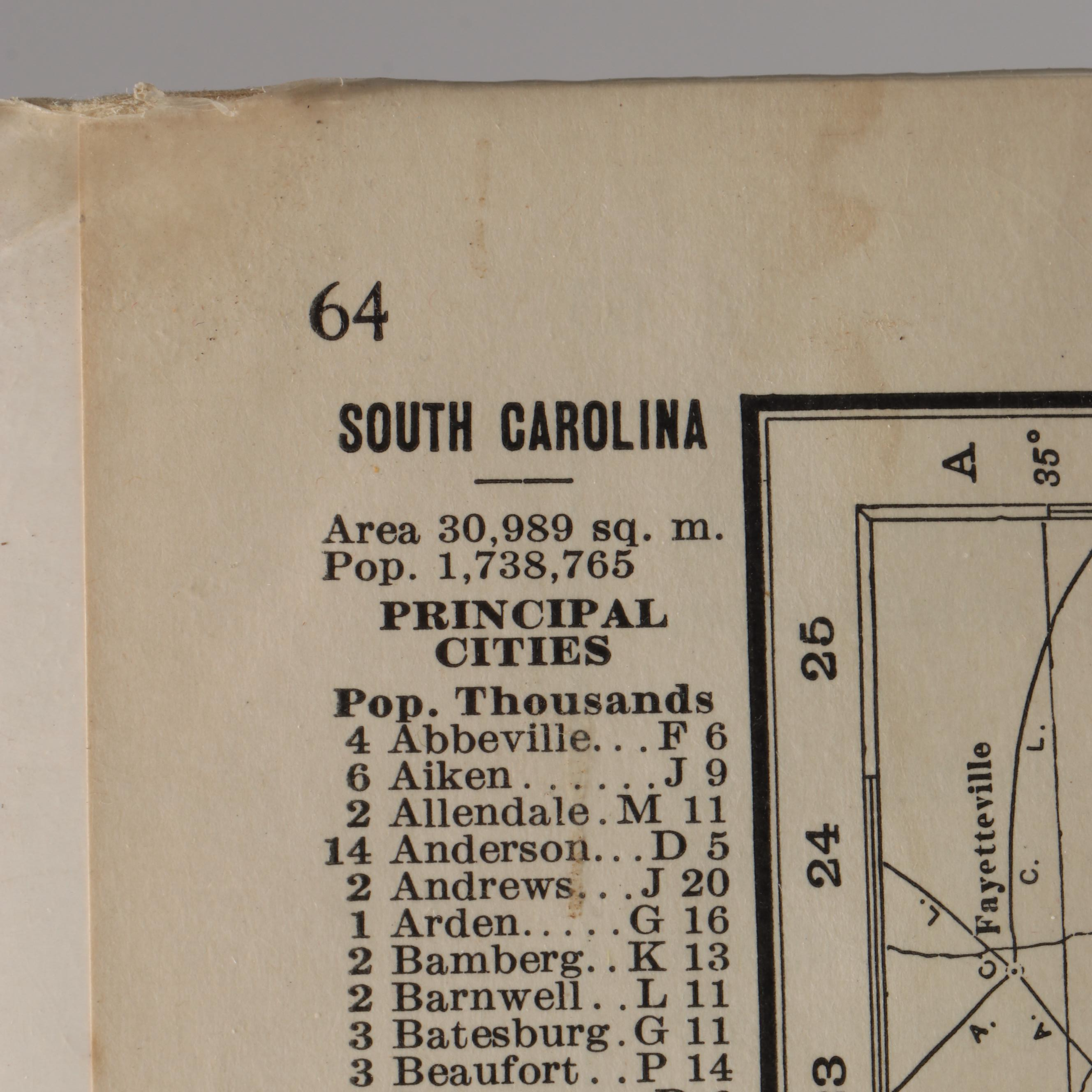Rand McNally and Other Maps of Virginia, West Virginia, and South Carolina