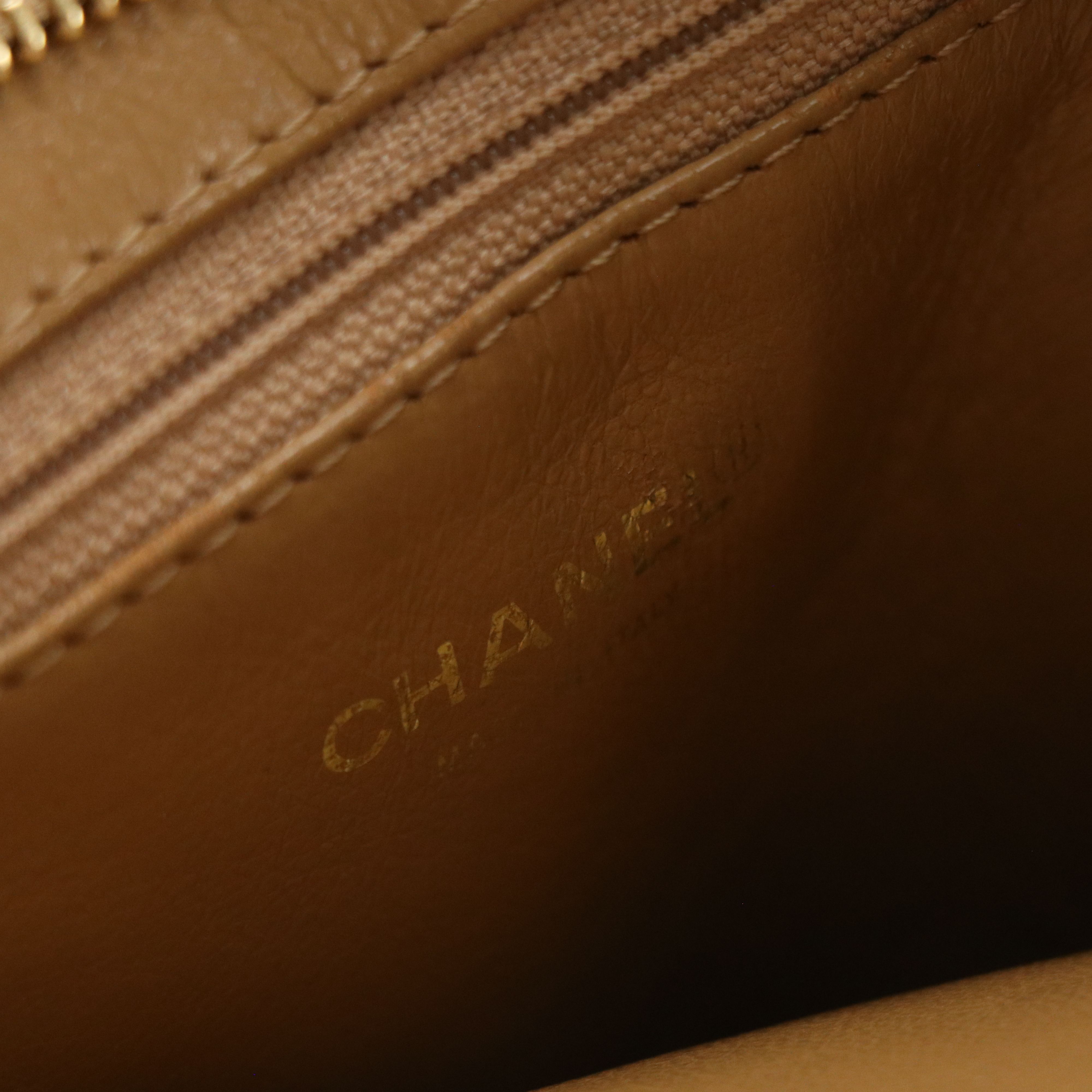 Chanel Medallion Tote in Neutral Caviar Leather