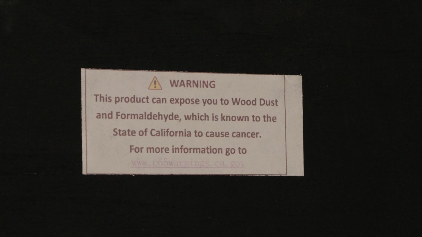 Industrial Style Parquet Wood Top Metal Coffee Table