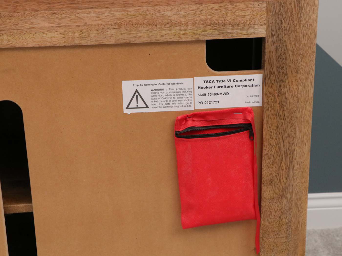 Hooker Furniture Serramonte Four-Door Mango Wood Entertainment Console