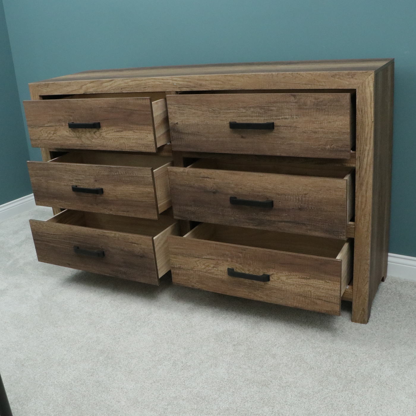 Ly Furniture Modern Farmhouse Style Six-Drawer Chest
