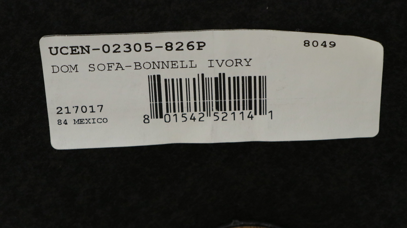 Four Hands "Dom" Sofa in Bonnell Ivory Performance Fabric