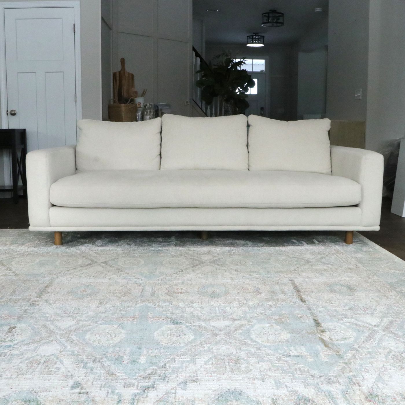 Four Hands "Dom" Sofa in Bonnell Ivory Performance Fabric