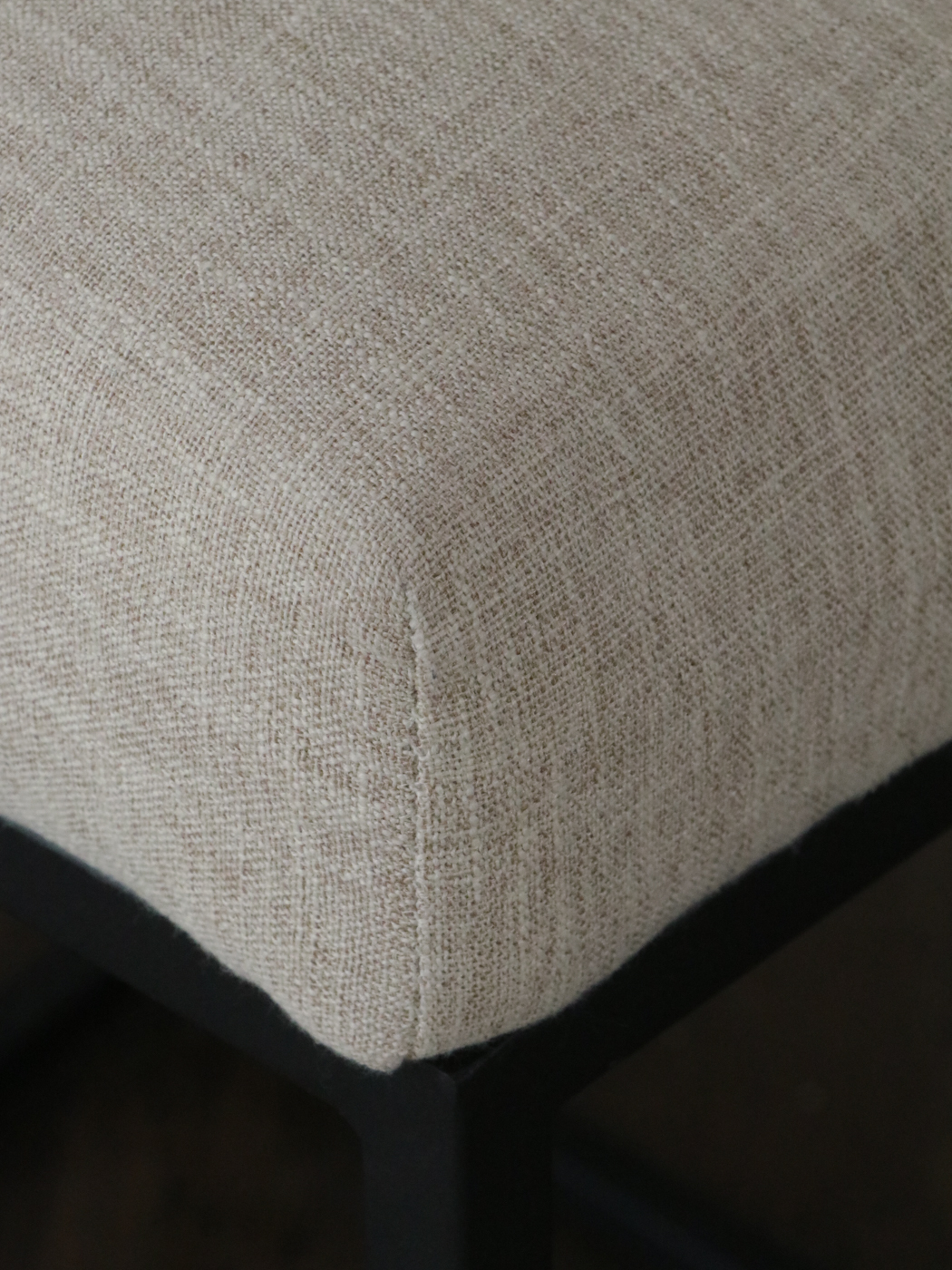 * Set of Three Modway Upholstered Stools with Cantilever Iron Frame