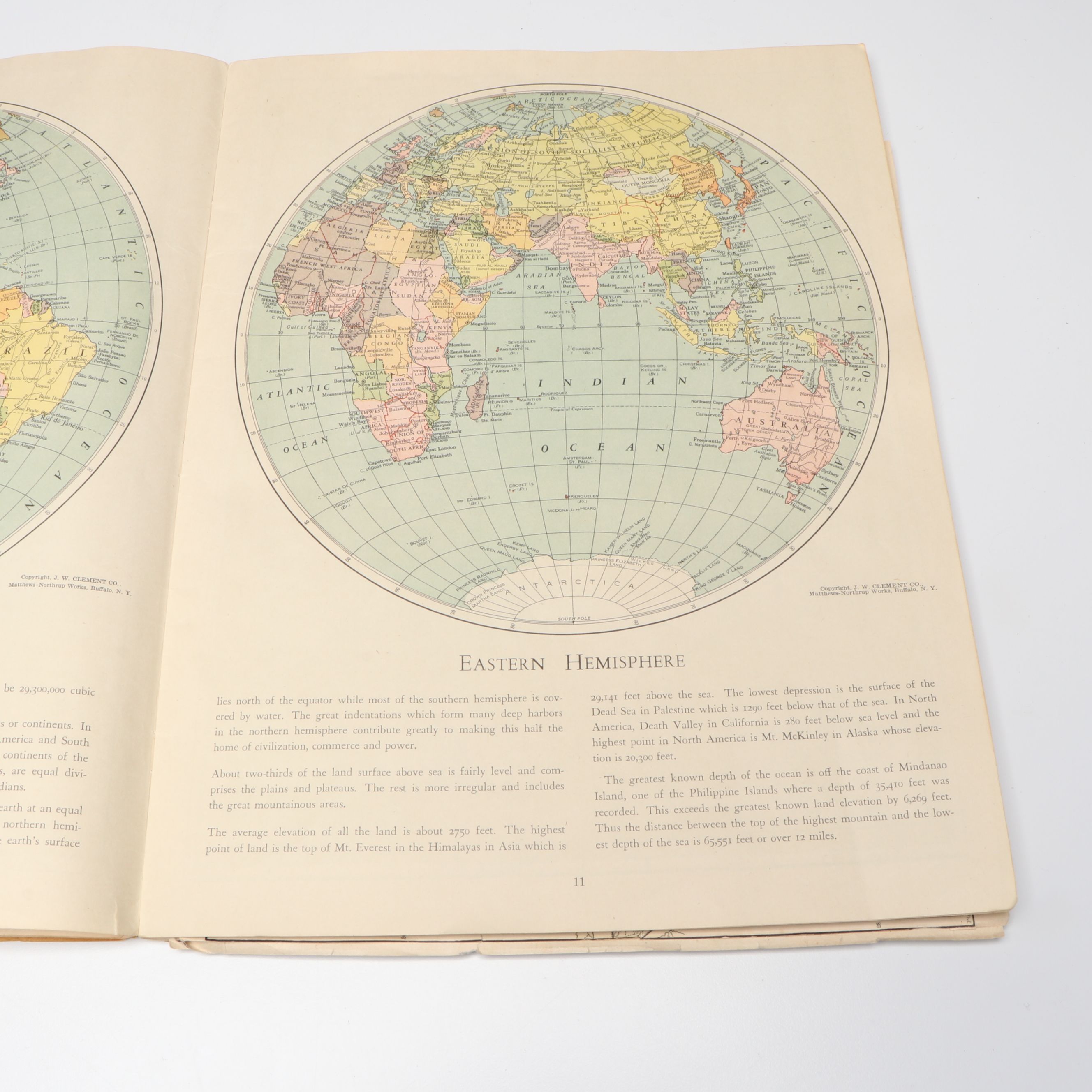 "Atlas of the World at War" by Matthews-Northrup, Mid-20th Century