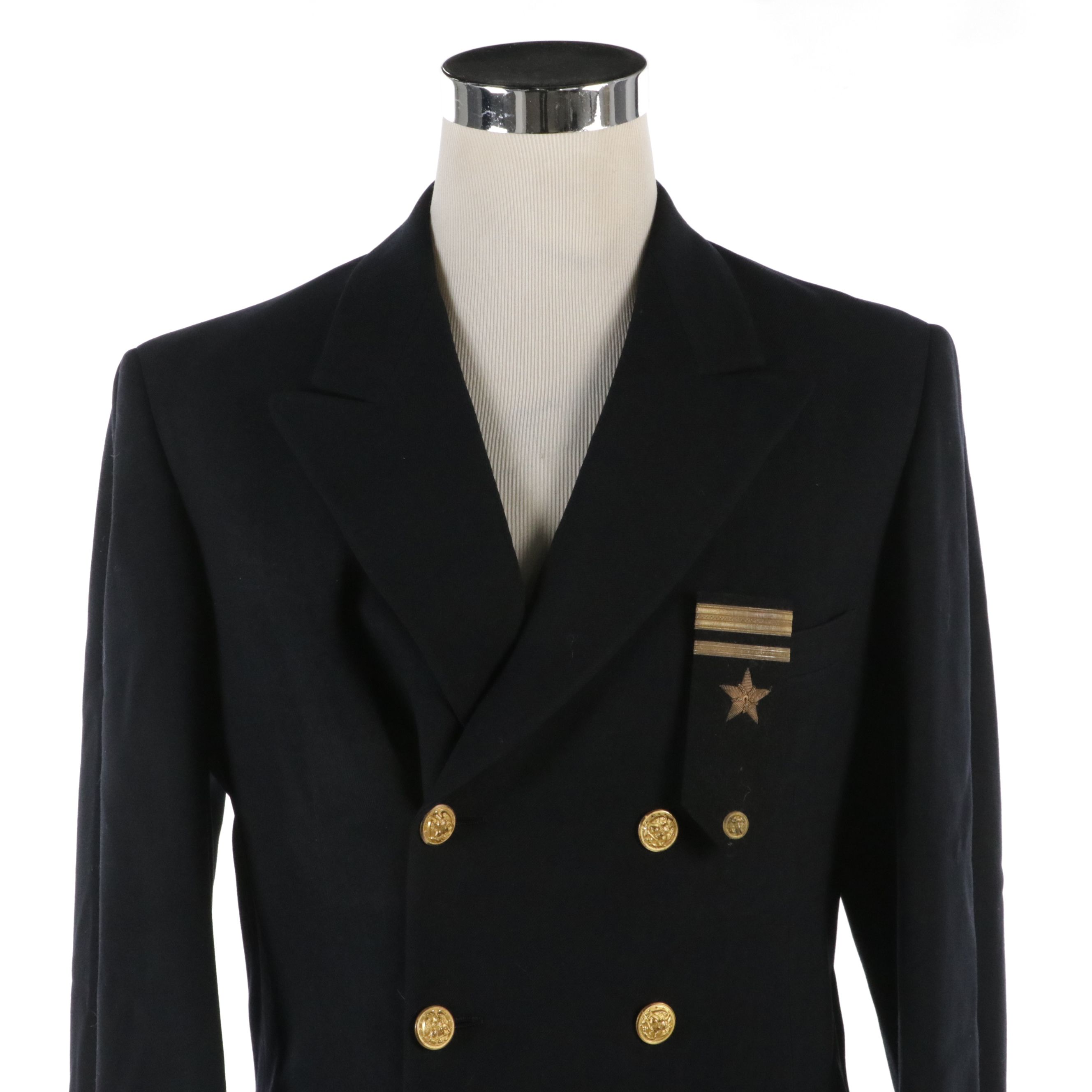 Post WWII Era US Navy Dress Blue and Dress Khaki Uniform Jackets