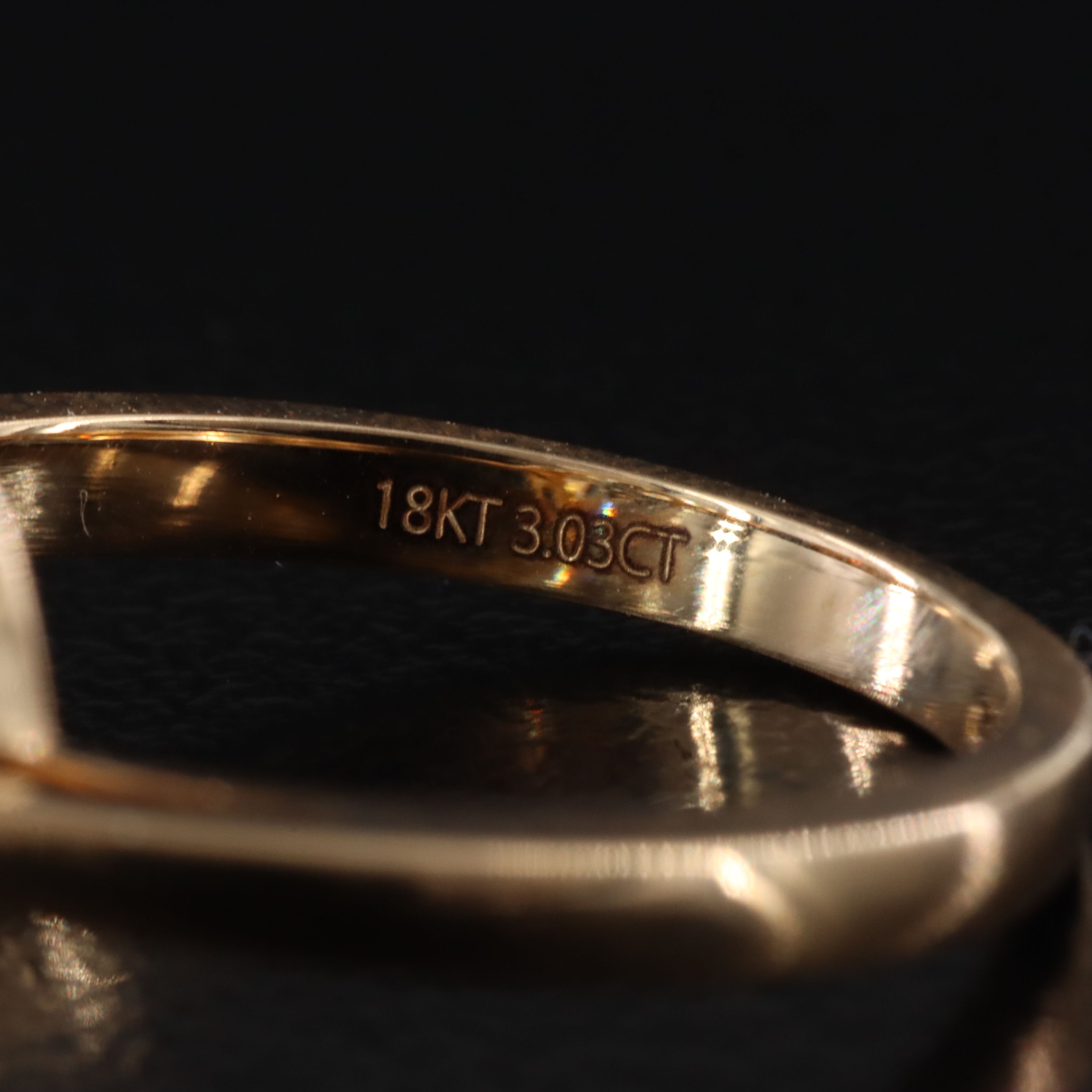 18K 3.03 CT Lab Grown Fancy Intense Yellow Diamond Solitaire Ring w/ IGI Report