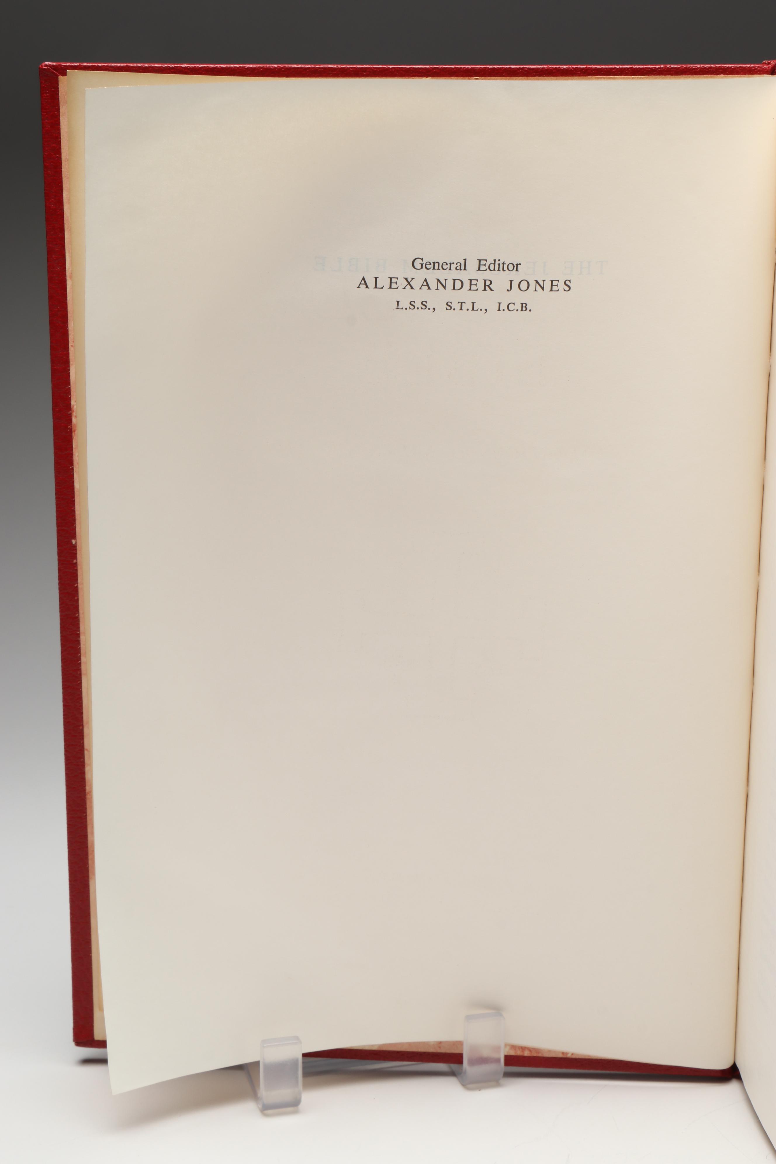 Salvador Dalí Illustrated Jerusalem Bible Edited by Alexander Jones, 1970