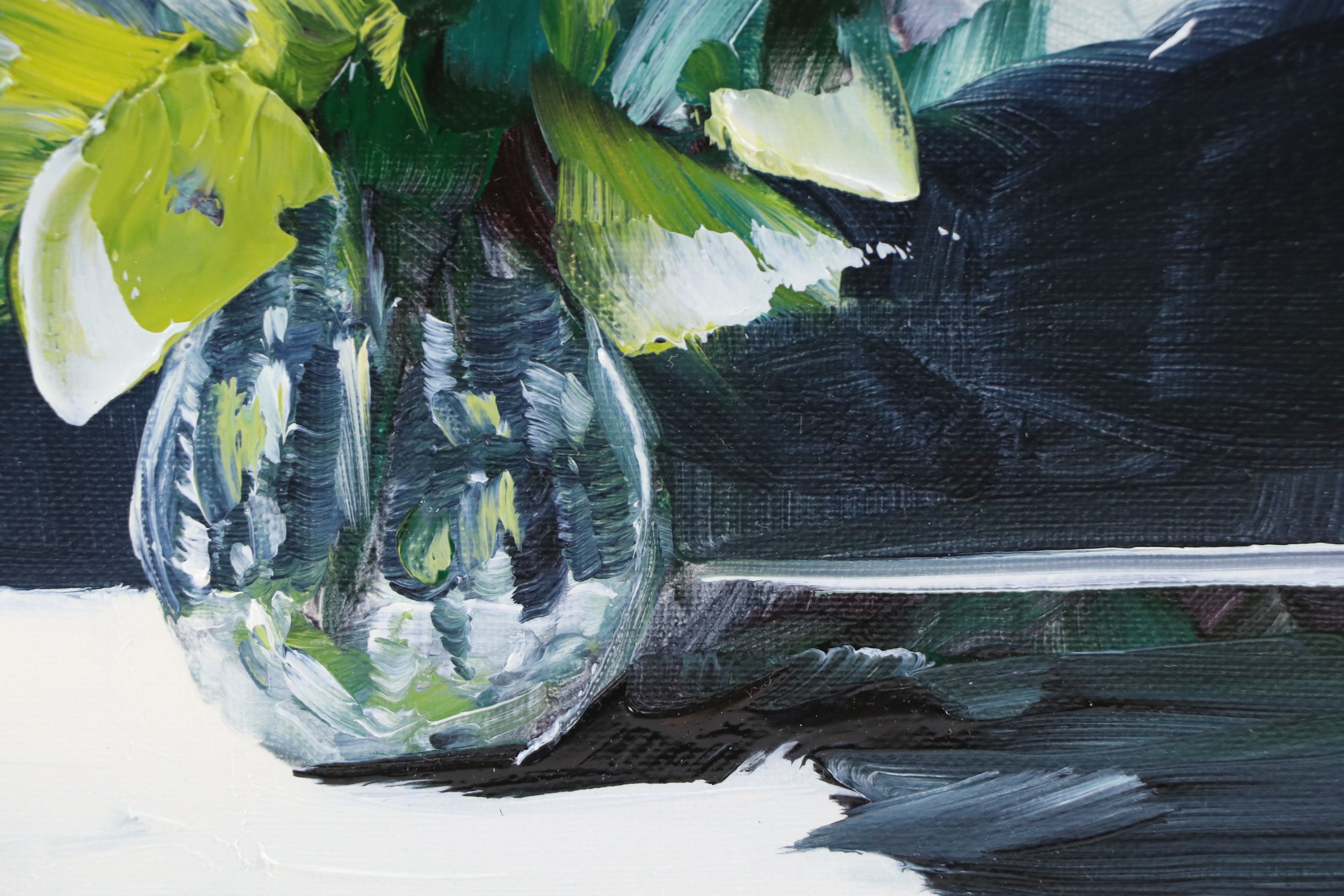 José M. Lima Floral Still Life Oil Painting, 2026