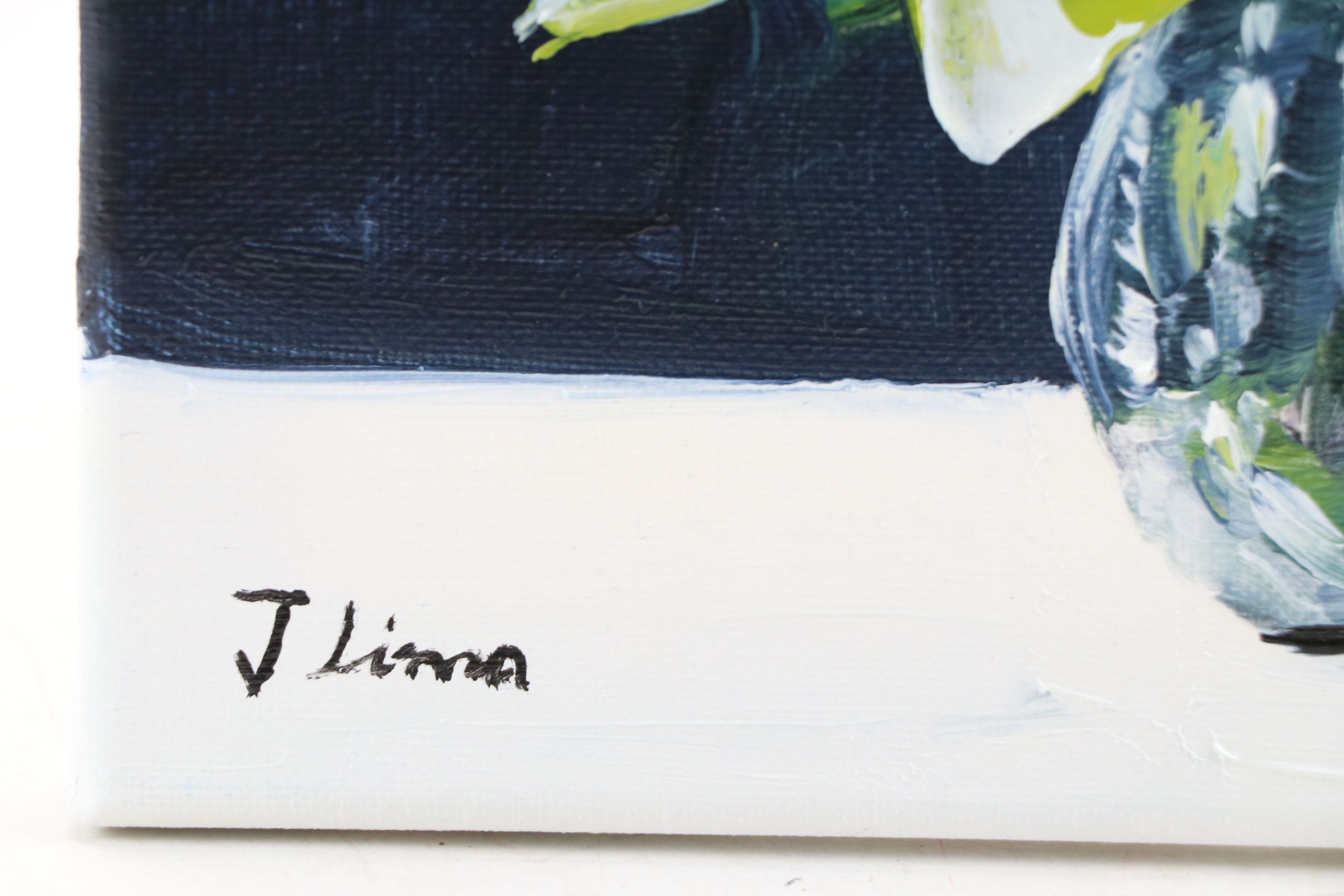 José M. Lima Floral Still Life Oil Painting, 2026