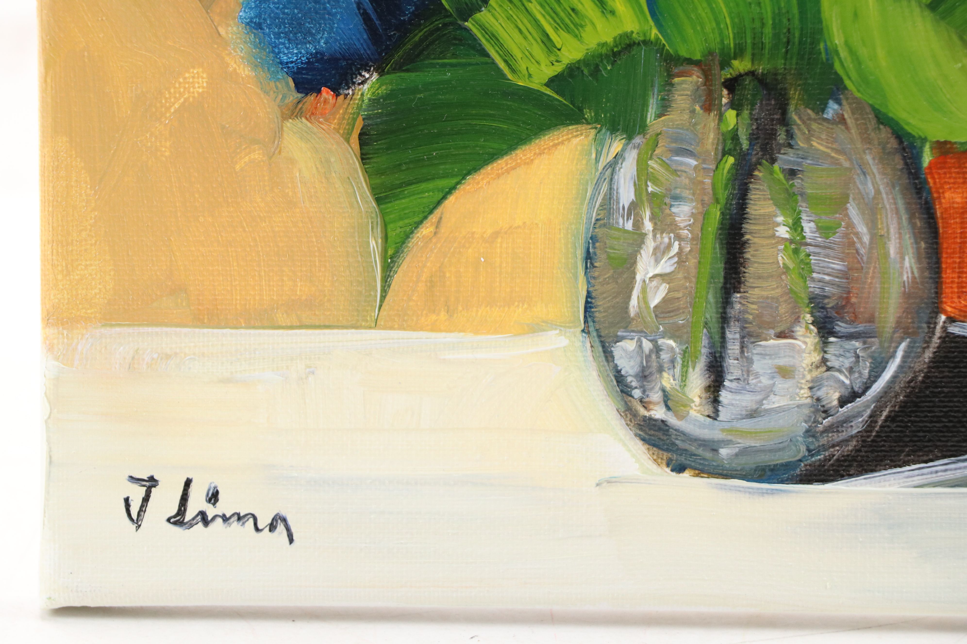 José M. Lima Floral Still Life Oil Painting, 2026