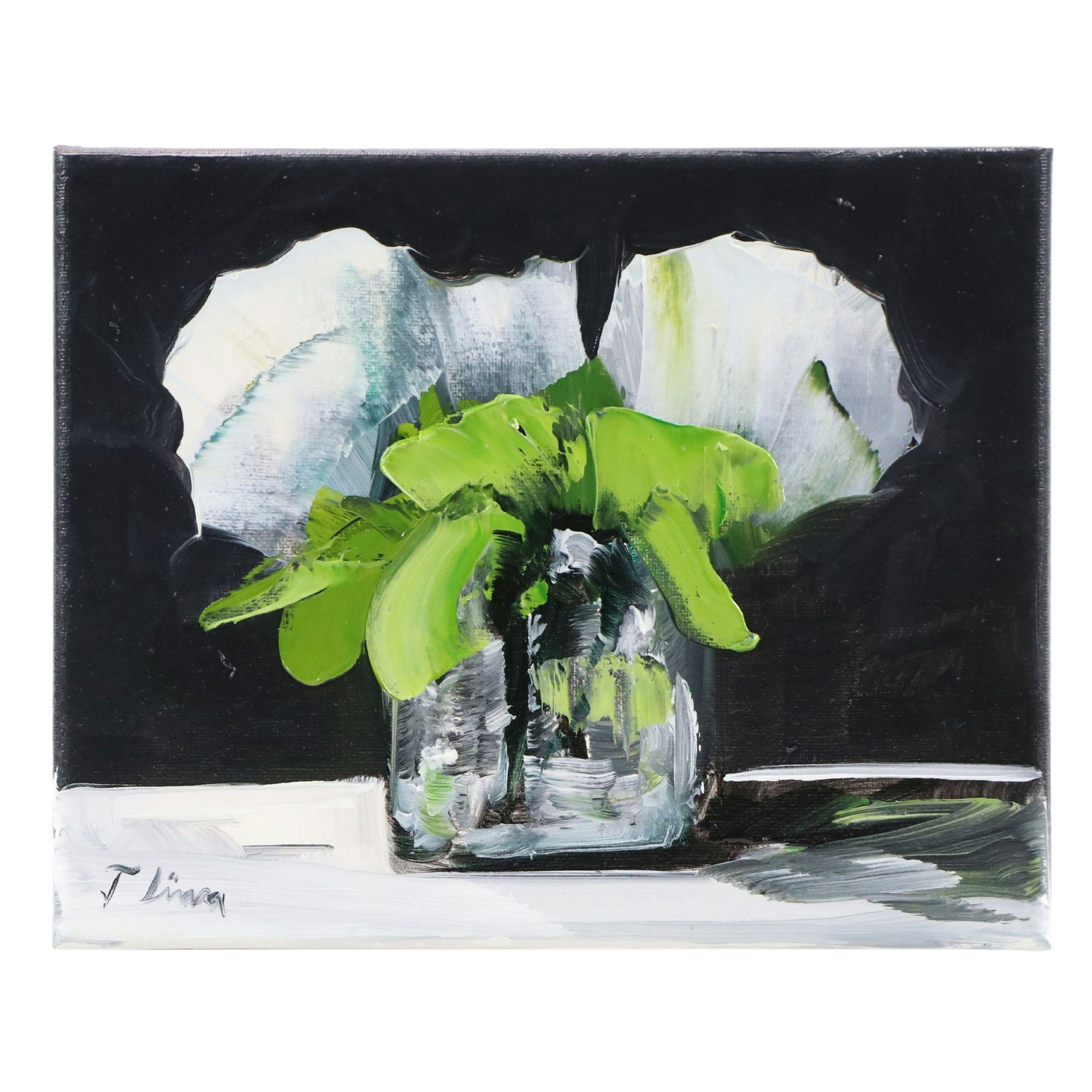 José M. Lima Floral Still Life Oil Painting, 2026