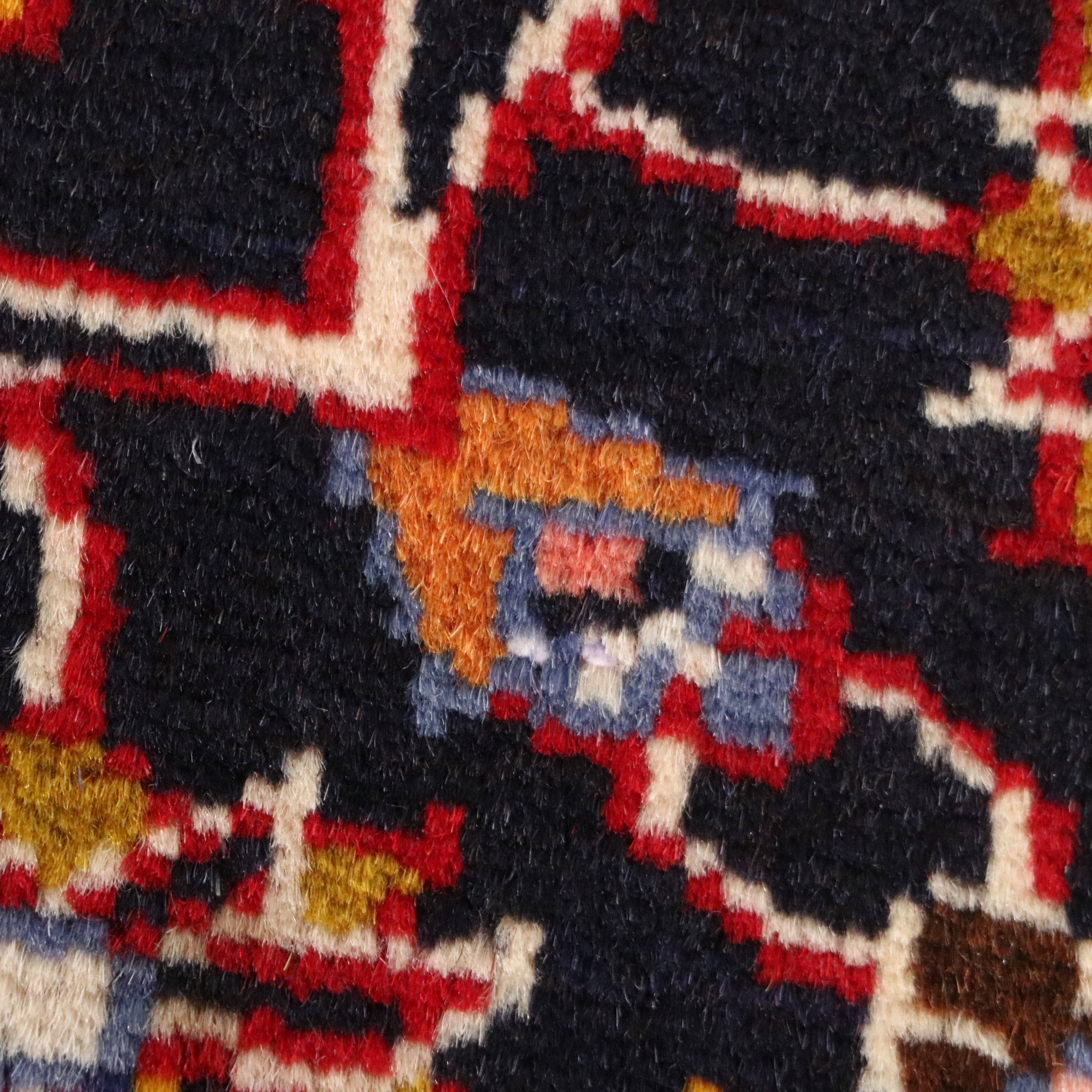 9'5 x 12'5 Hand-Knotted Persian Kashan Room-Sized Rug