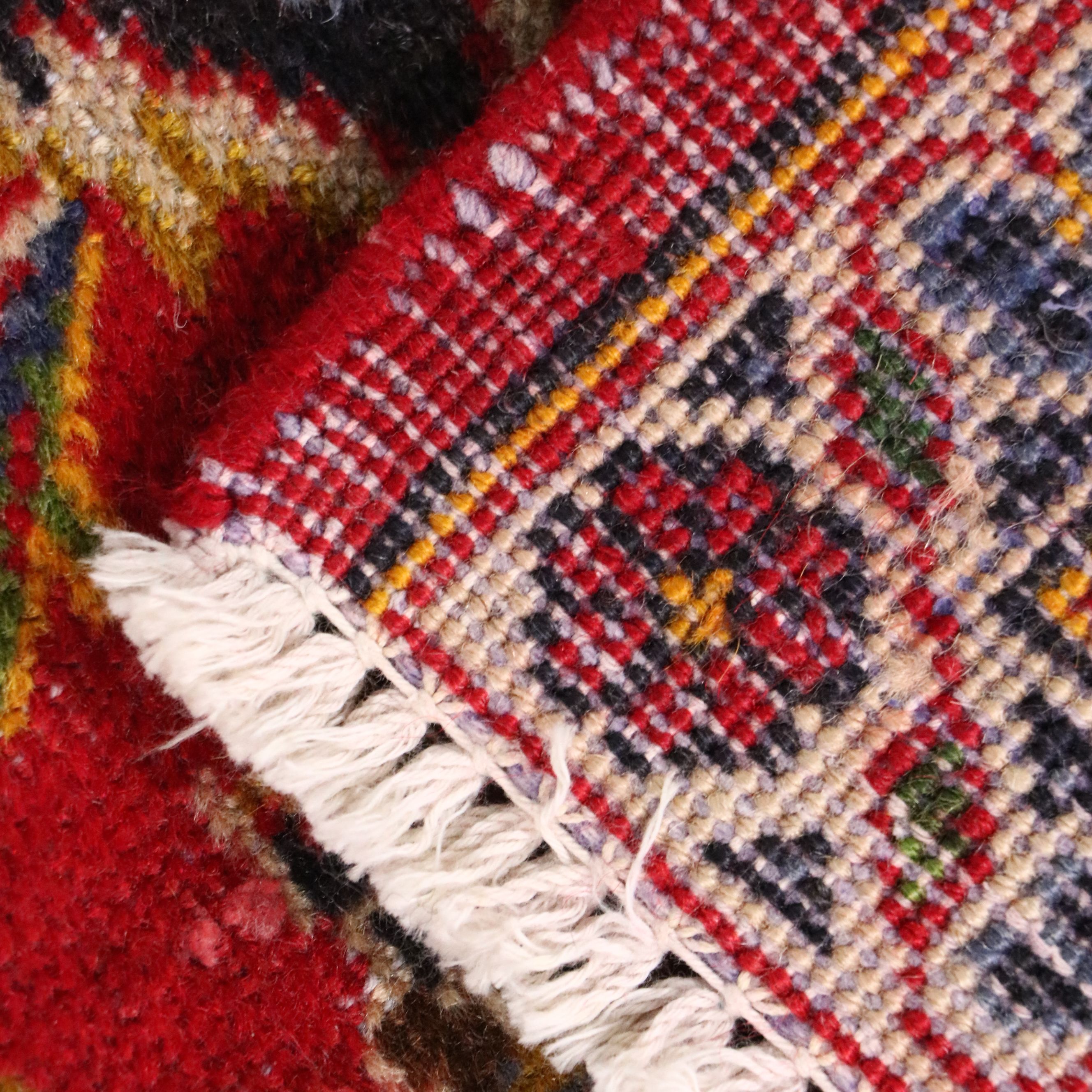 9'5 x 12'5 Hand-Knotted Persian Kashan Room-Sized Rug