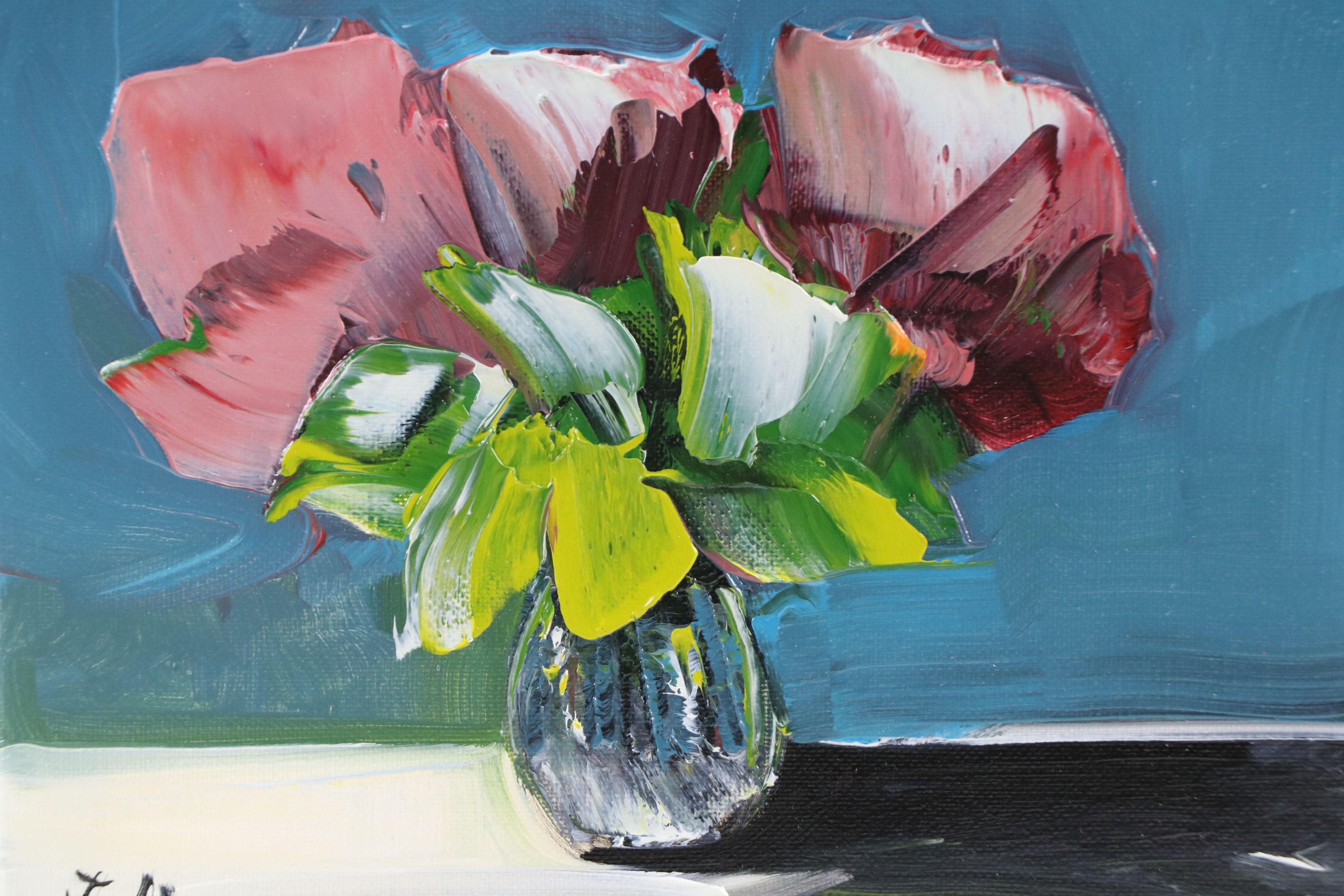 José M. Lima Floral Still Life Oil Painting, 2026