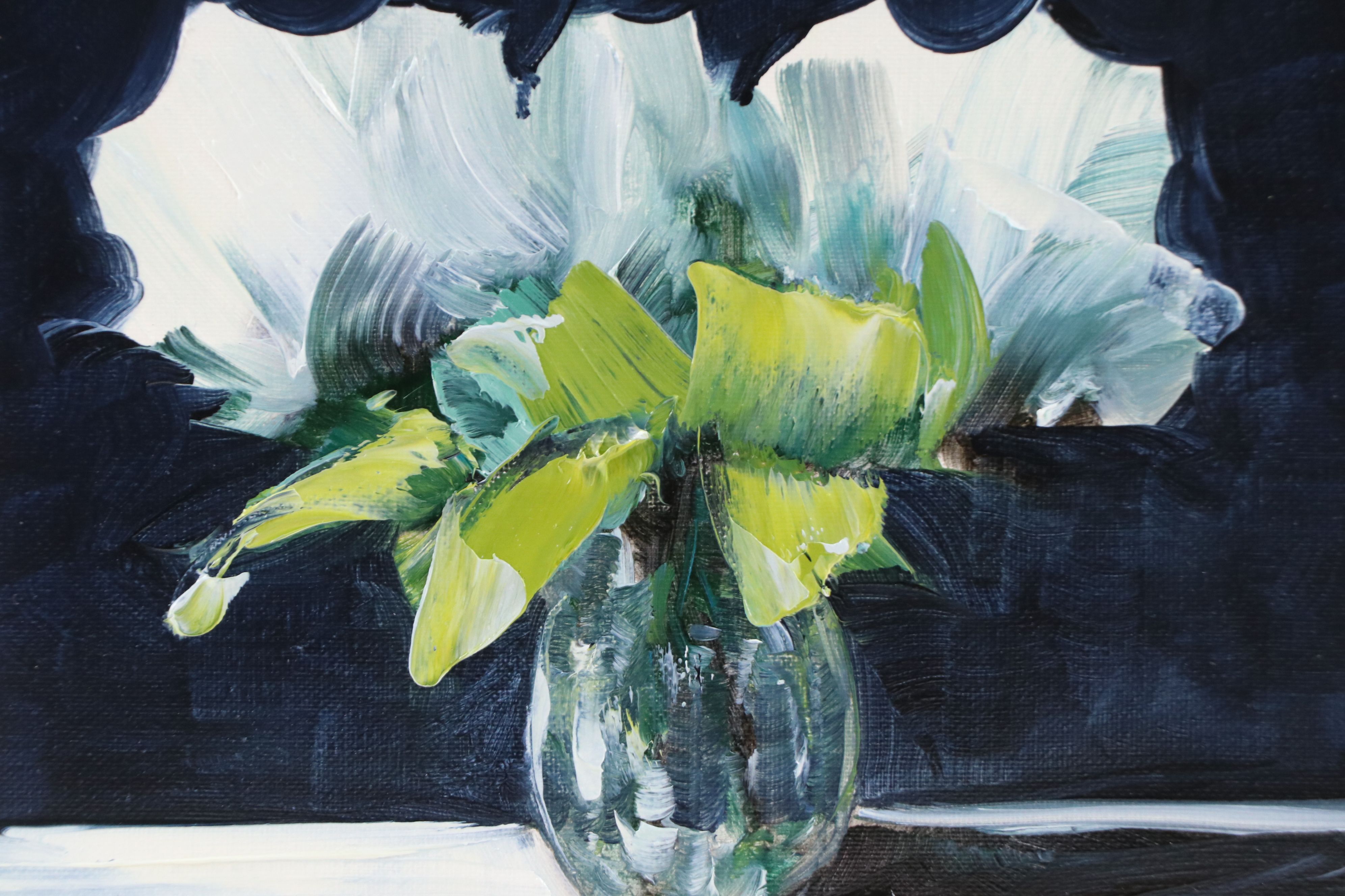 José M. Lima Floral Still Life Oil Painting, 2026