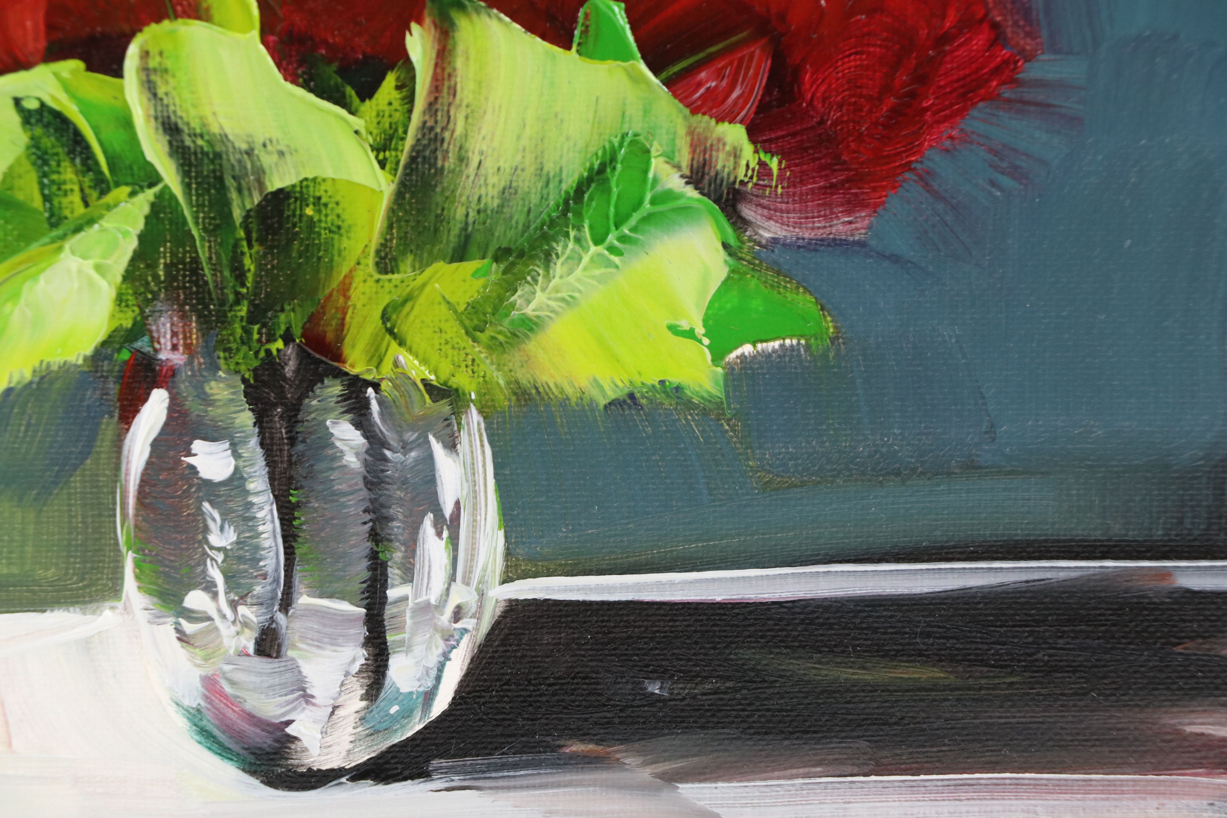 José M. Lima Floral Still Life Oil Painting, 2026