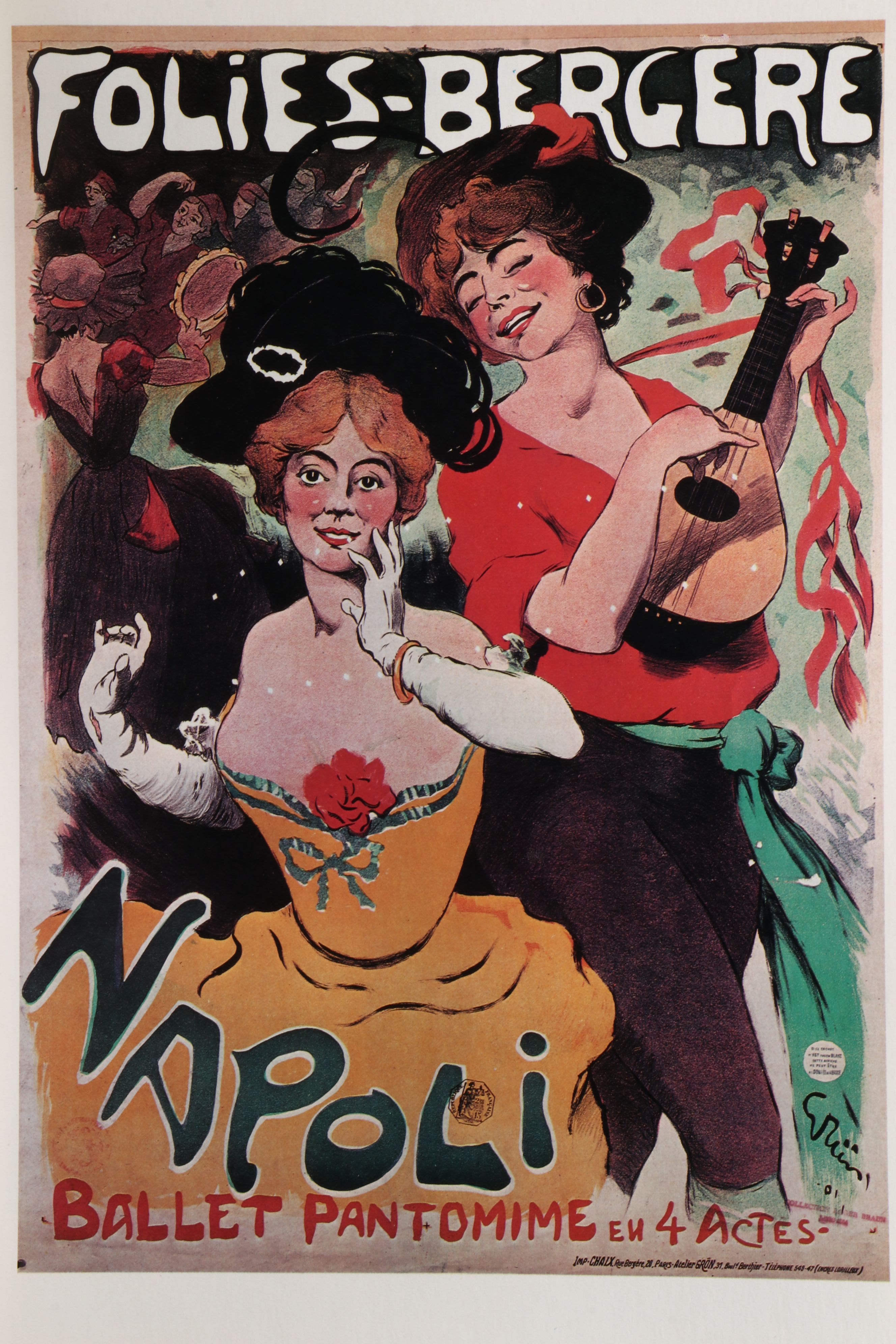 Illustrated "100 Jahre Folies Bergère" by Alain Weill, 1977