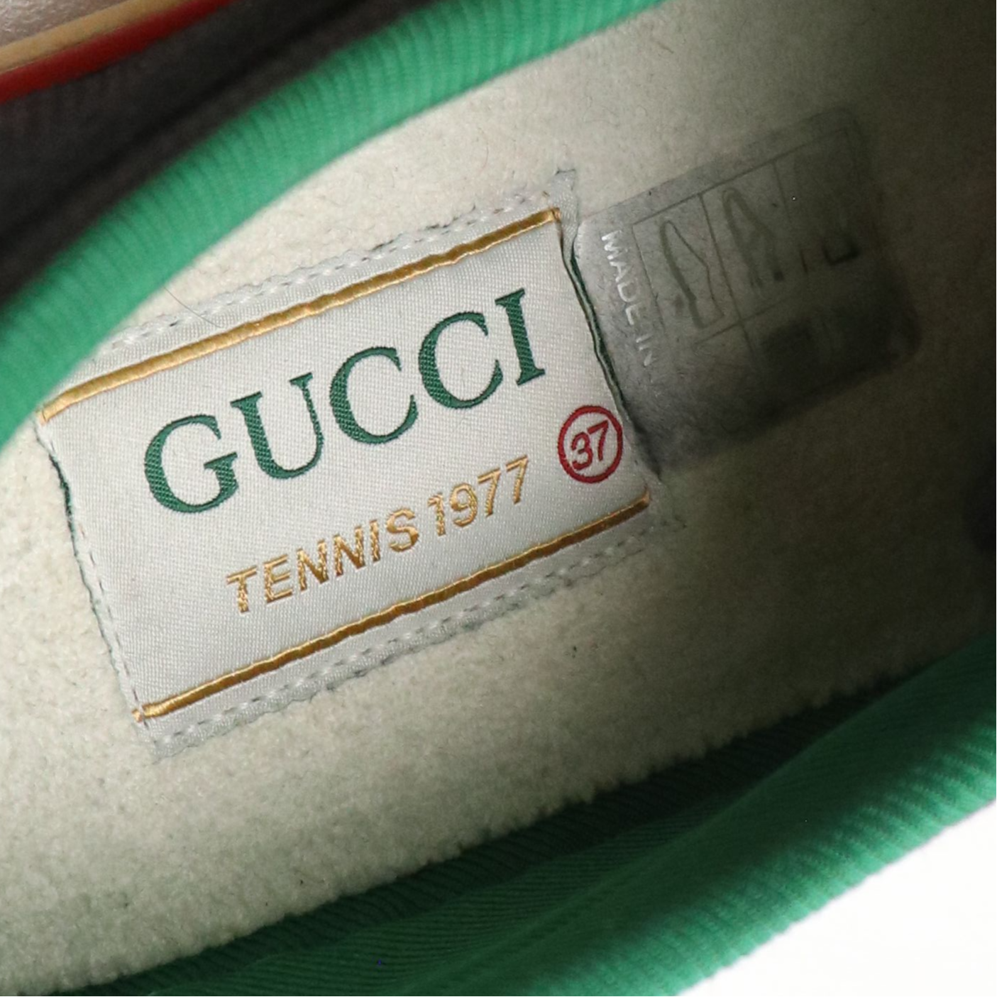 Gucci Tennis 1977 Web Stripe Canvas Sneakers