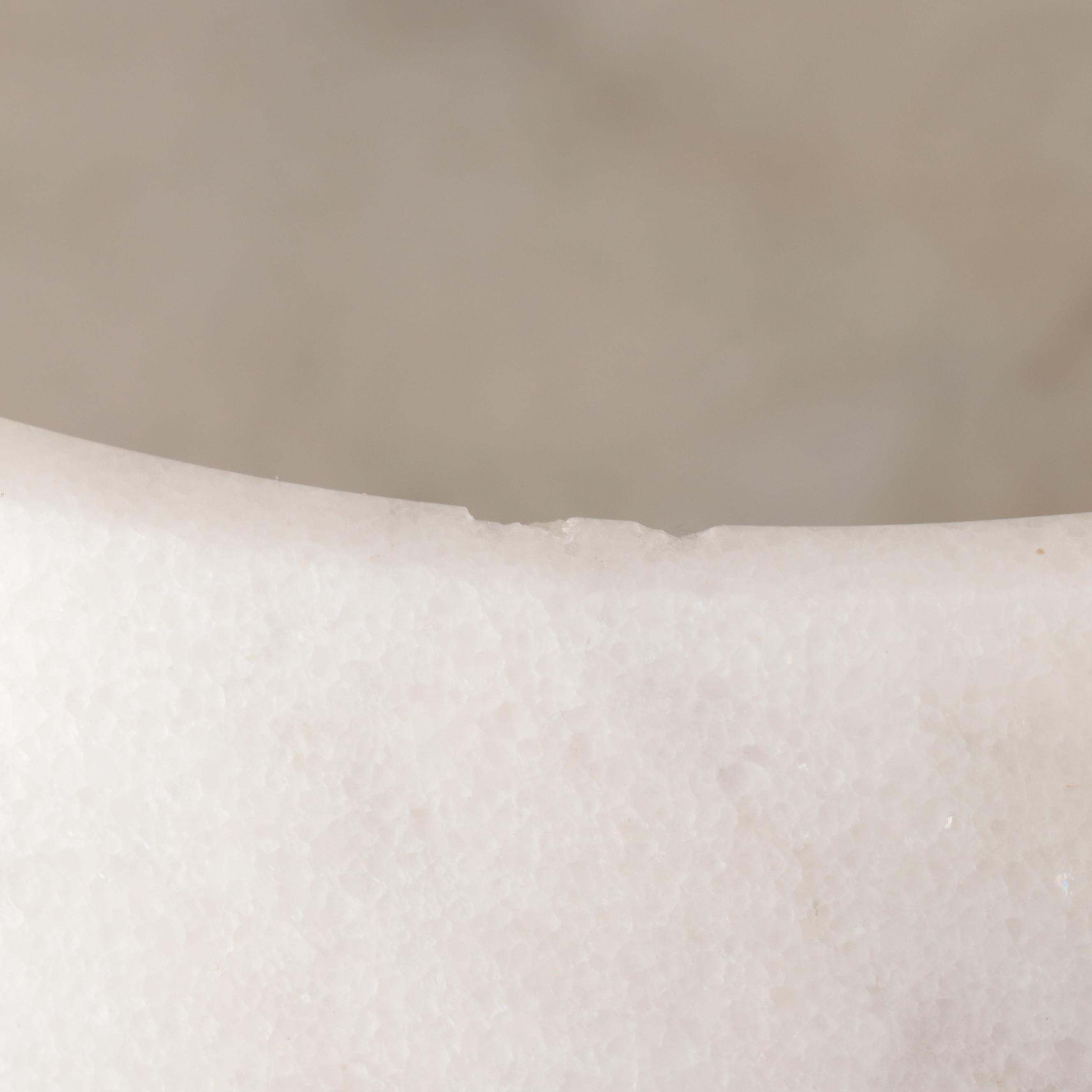 Rox Collection White Marble Decorative Bowl