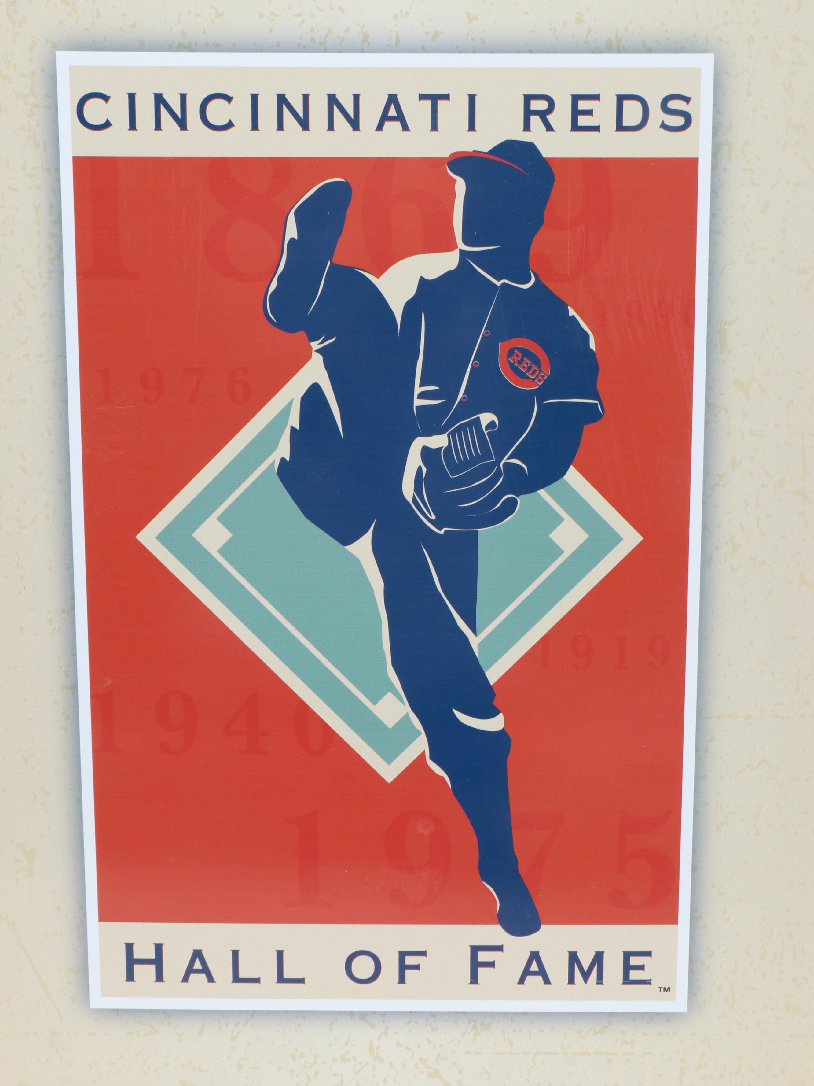 Cincinnati Reds Hall of Fame Signs Featuring "Signature Reds" and More