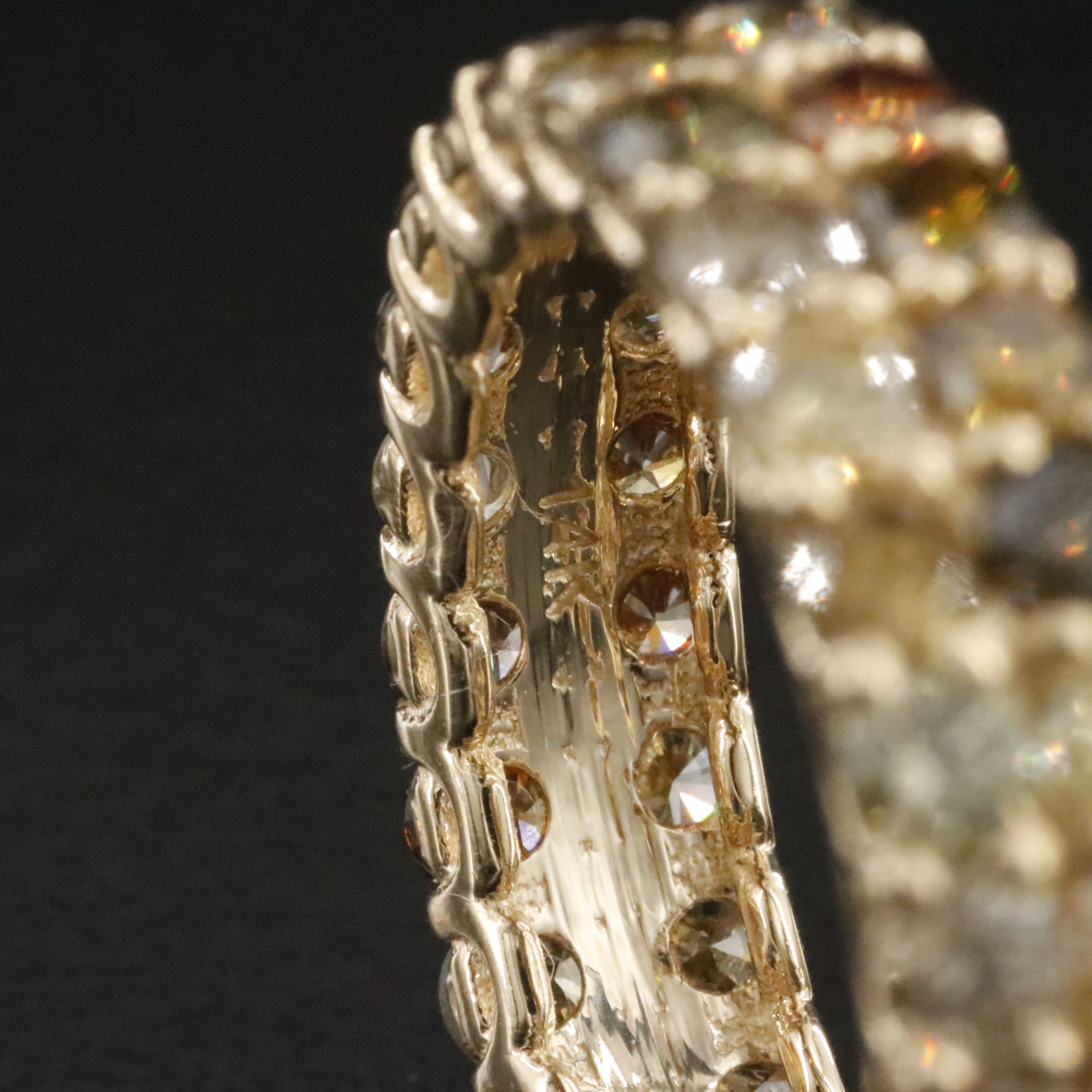 14K 3.78 CTW Fancy Diamond Eternity Band with IGI Jewelry Report