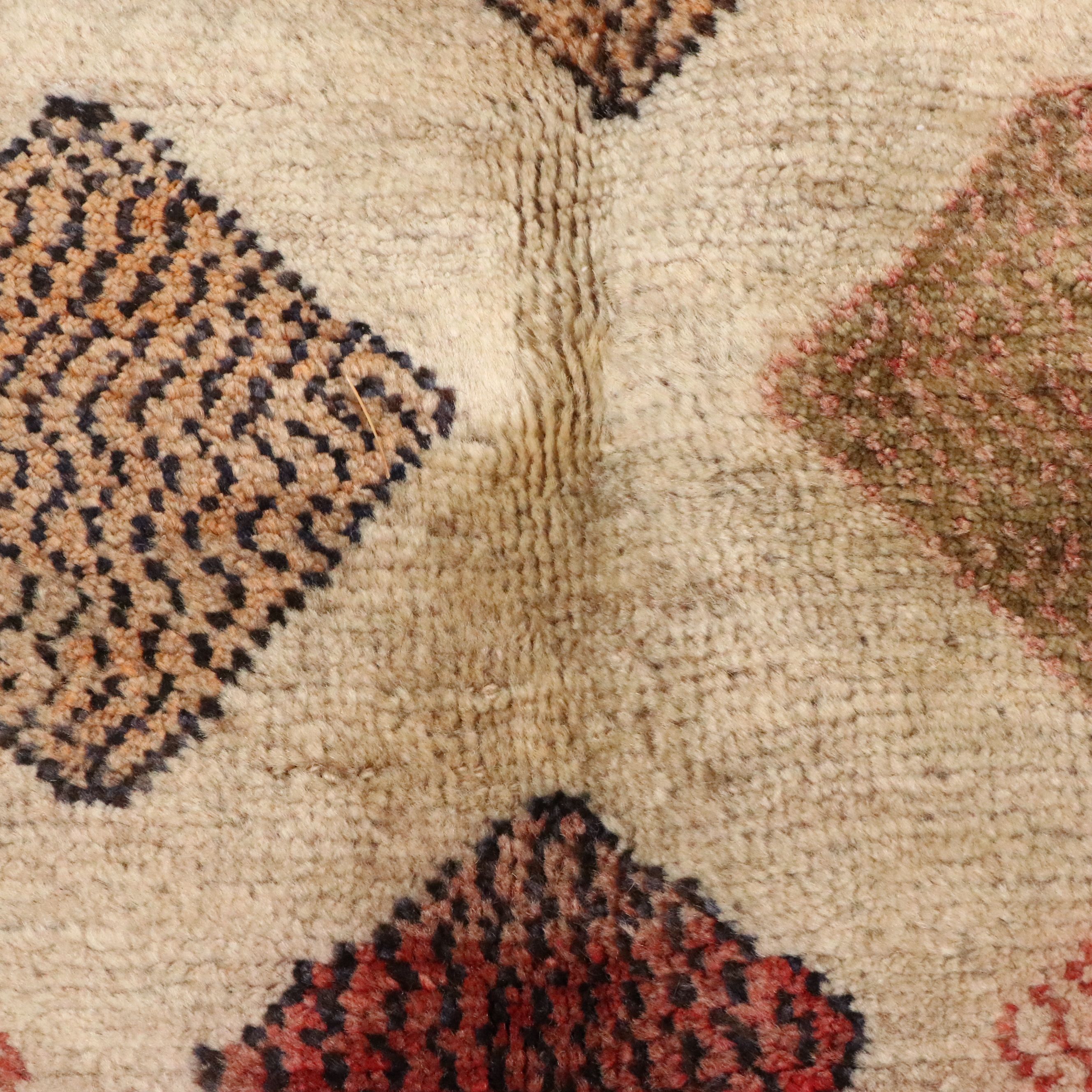 4'2 x 7' Hand-Knotted Persian Qashqai Area Rug