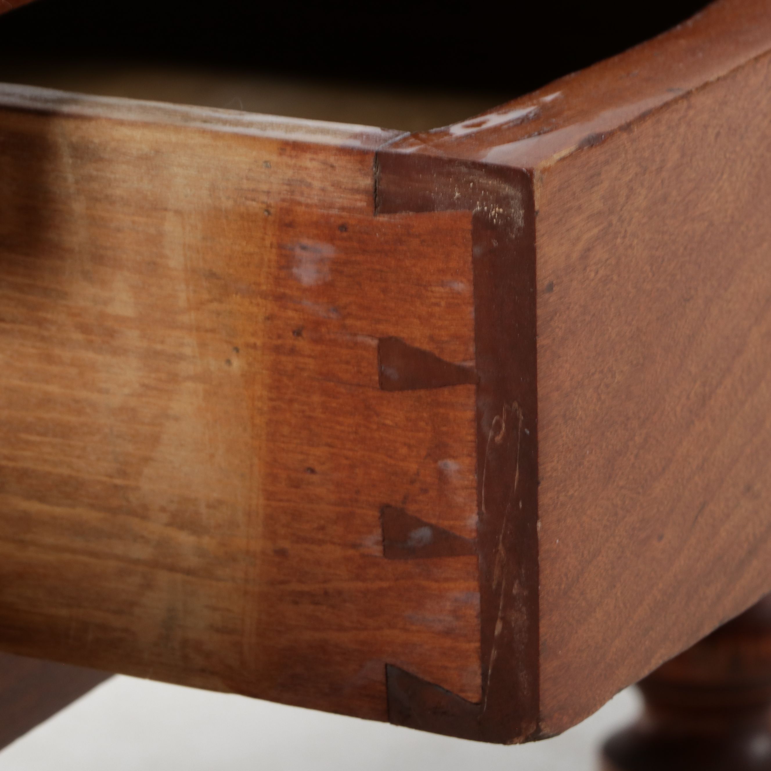 American Country Sheraton Style Cherry One-Drawer Nightstands