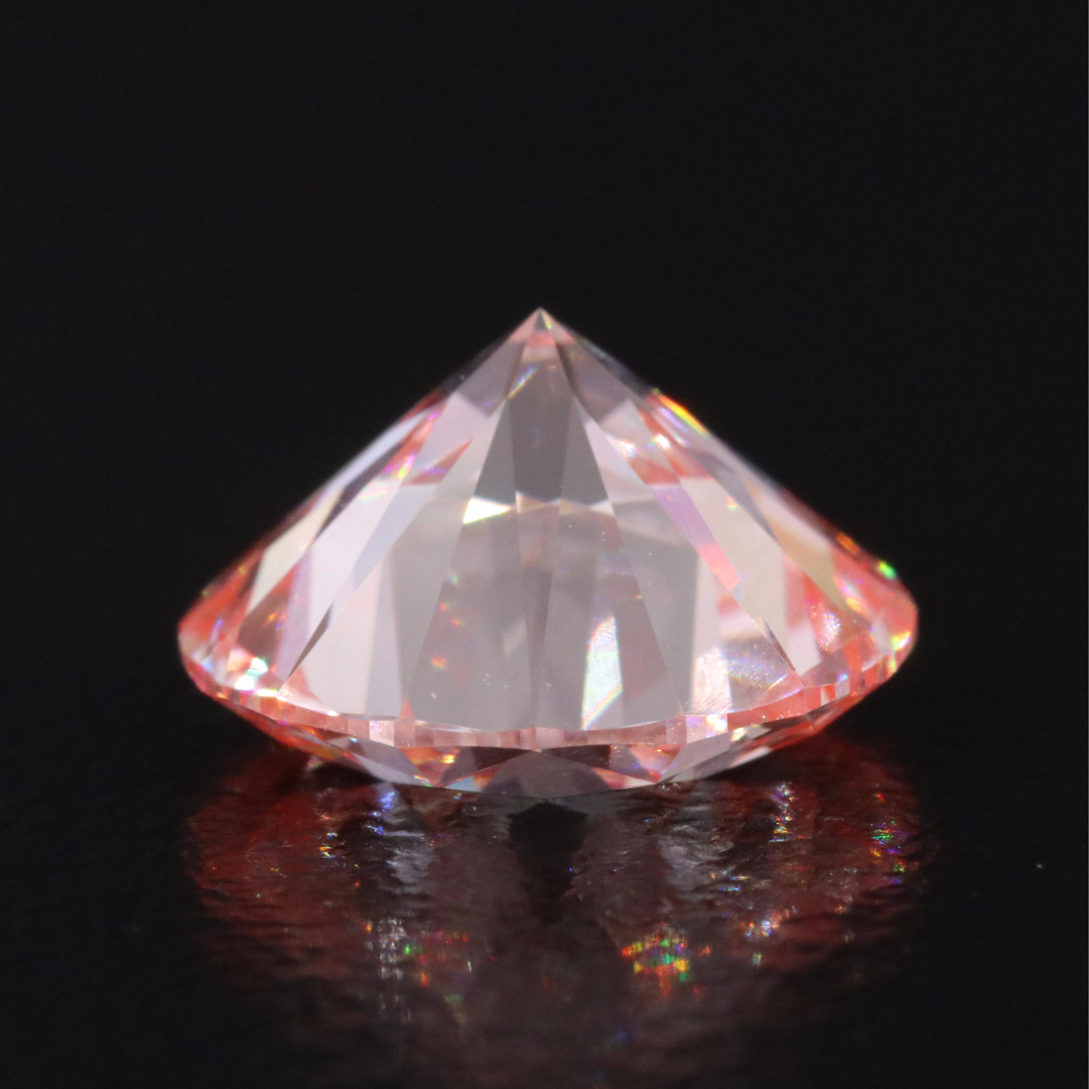 Loose 3.00 CT Lab Grown Fancy Intense Pink Diamond with IGI Report