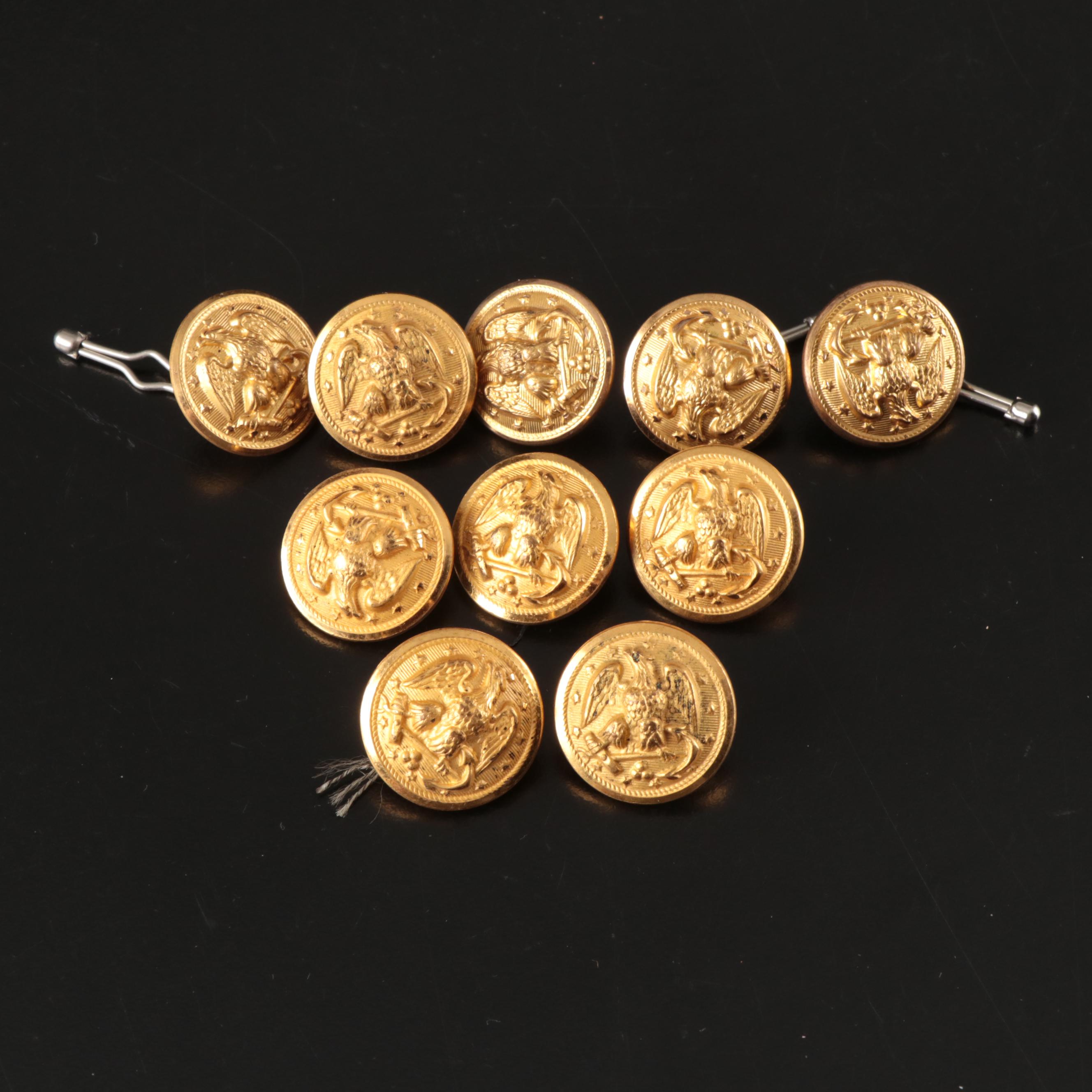 Waterbury Co. Brass U.S. Navy Buttons