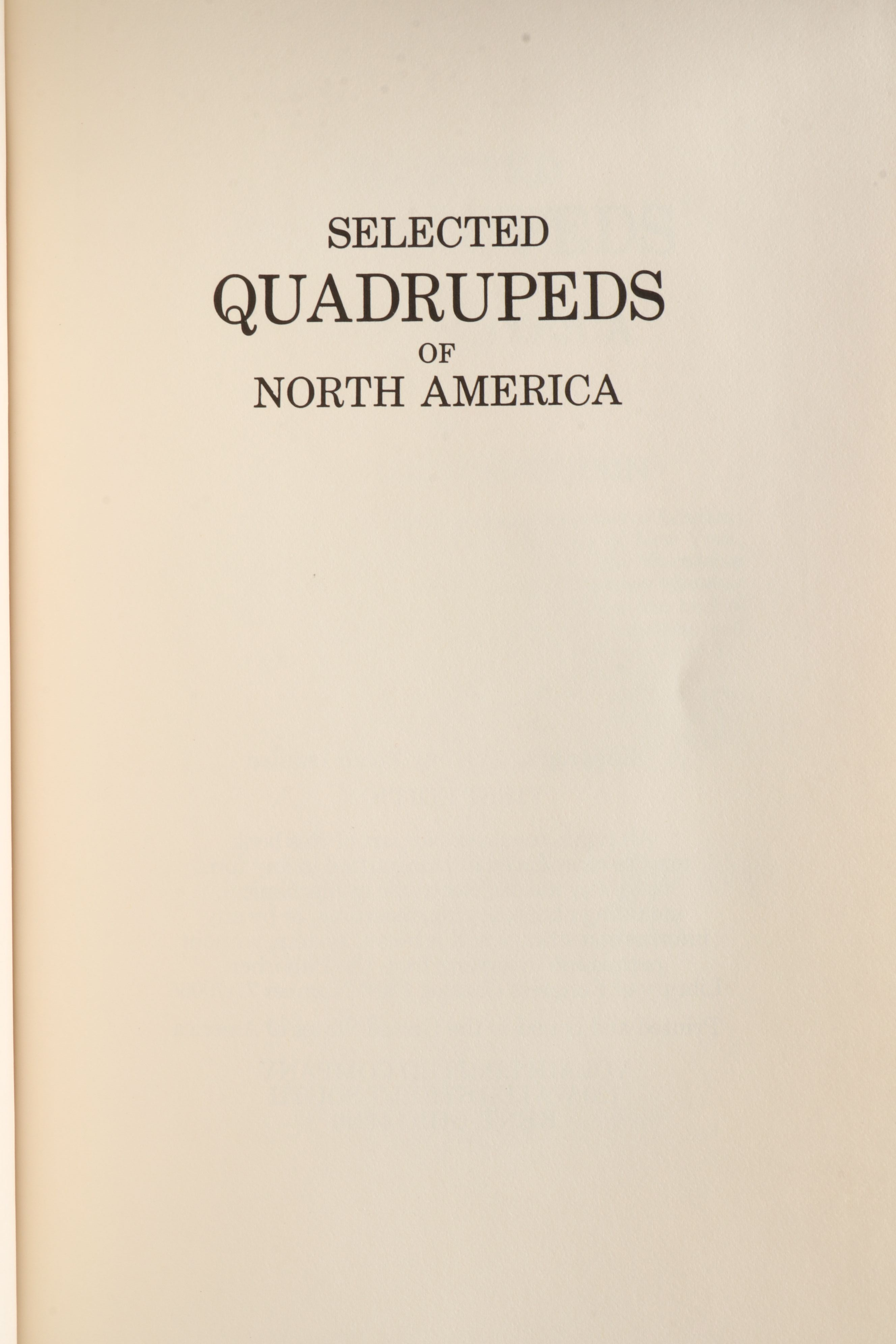 Limited Edition "Birds of America" and "Quadrupeds of North America" by Audubon