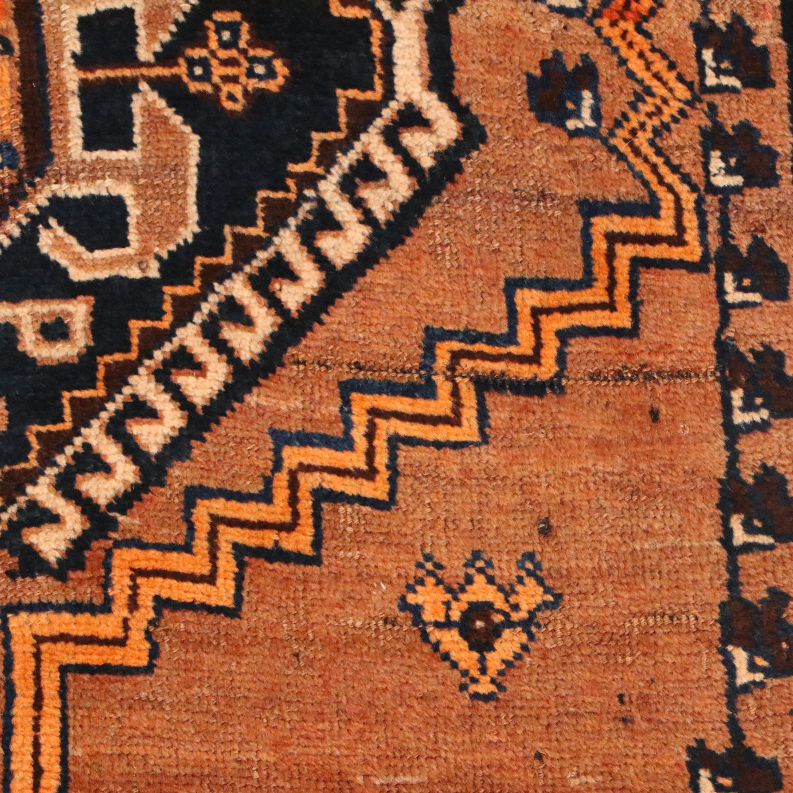 3'5 x 7'7 Hand-Knotted Persian Shiraz Long Rug