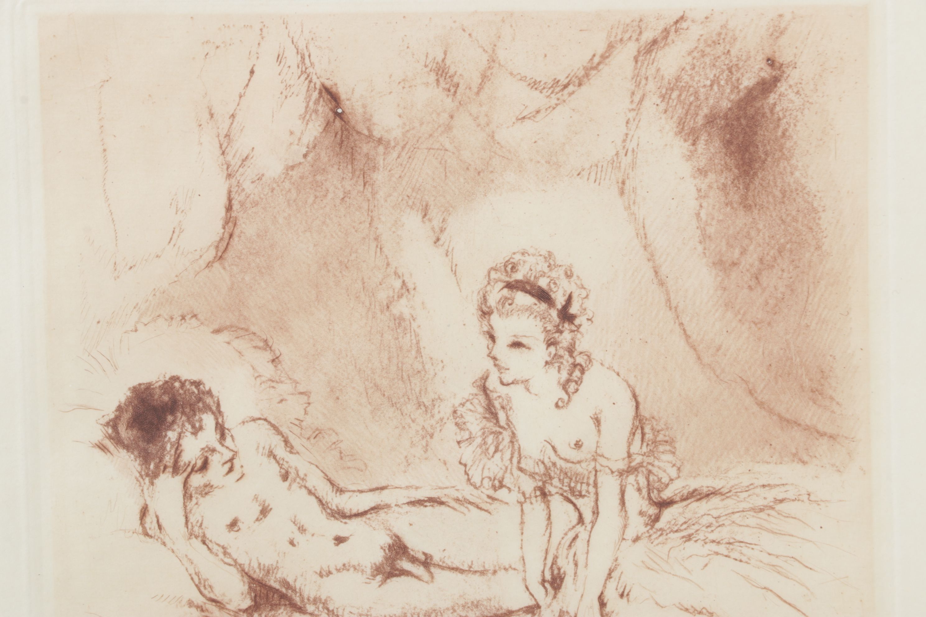 Louis Icart Etching "The Whole Package" from "Felicia ou Mes Fredaines"