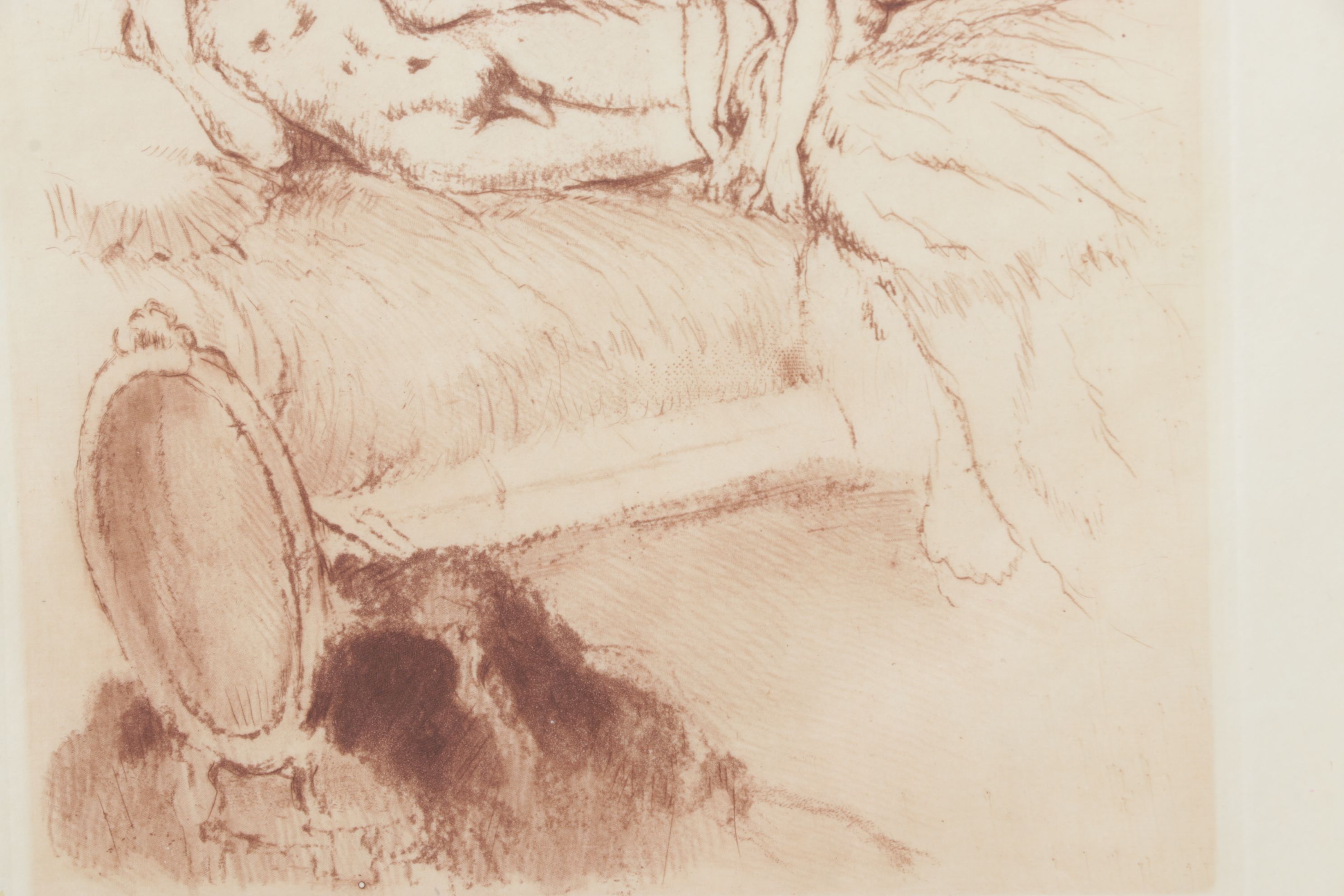 Louis Icart Etching "The Whole Package" from "Felicia ou Mes Fredaines"