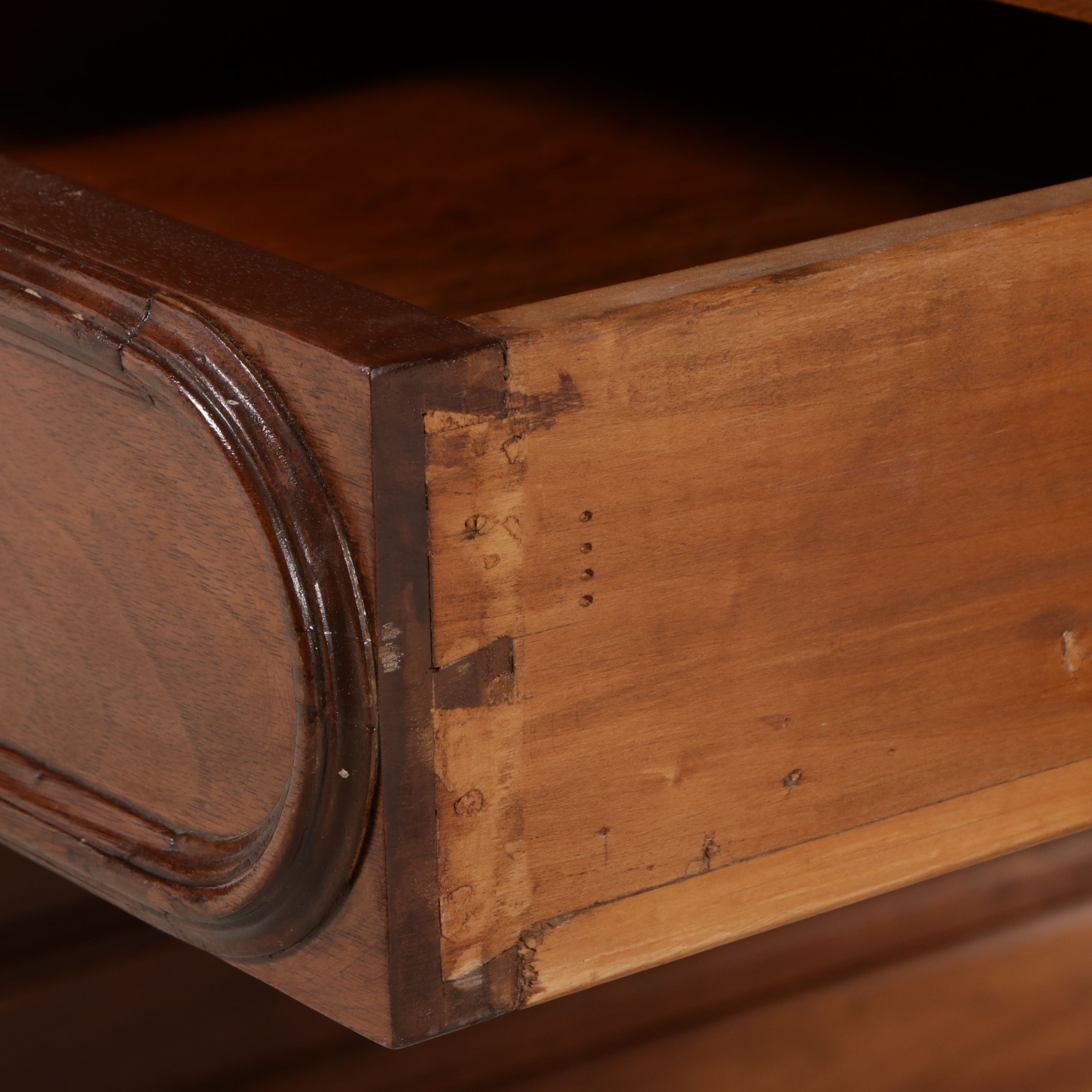 Victorian Gothic Revival Walnut Secretary Desk, Mid to Late 19th Century