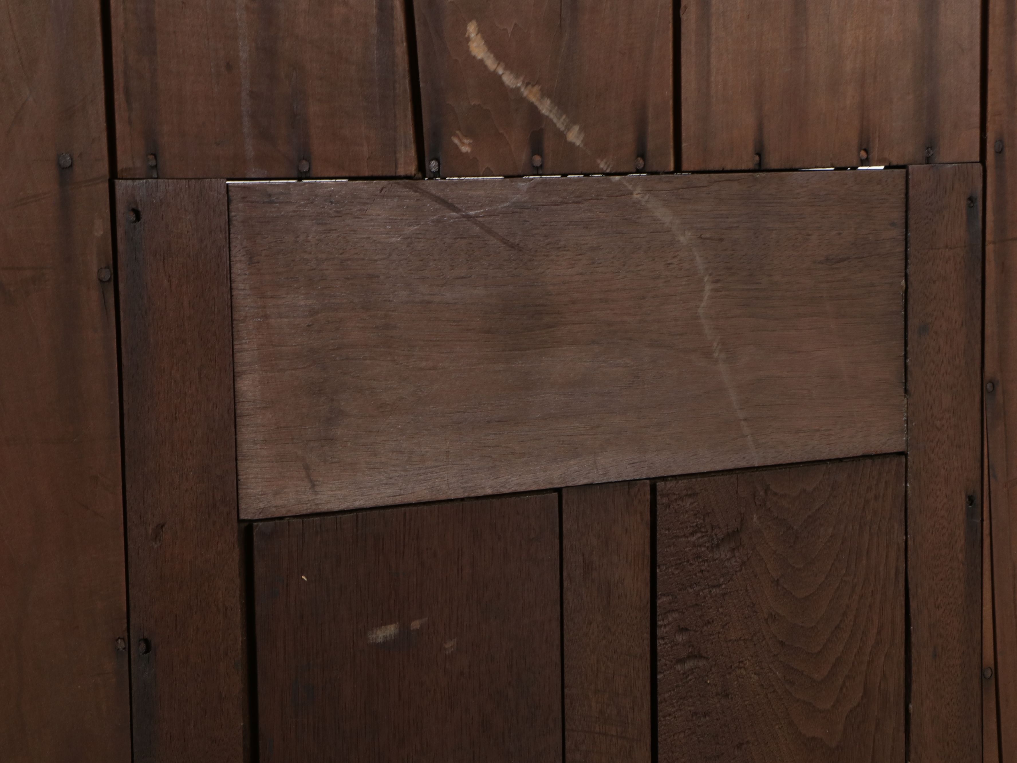 Victorian Gothic Revival Walnut Secretary Desk, Mid to Late 19th Century