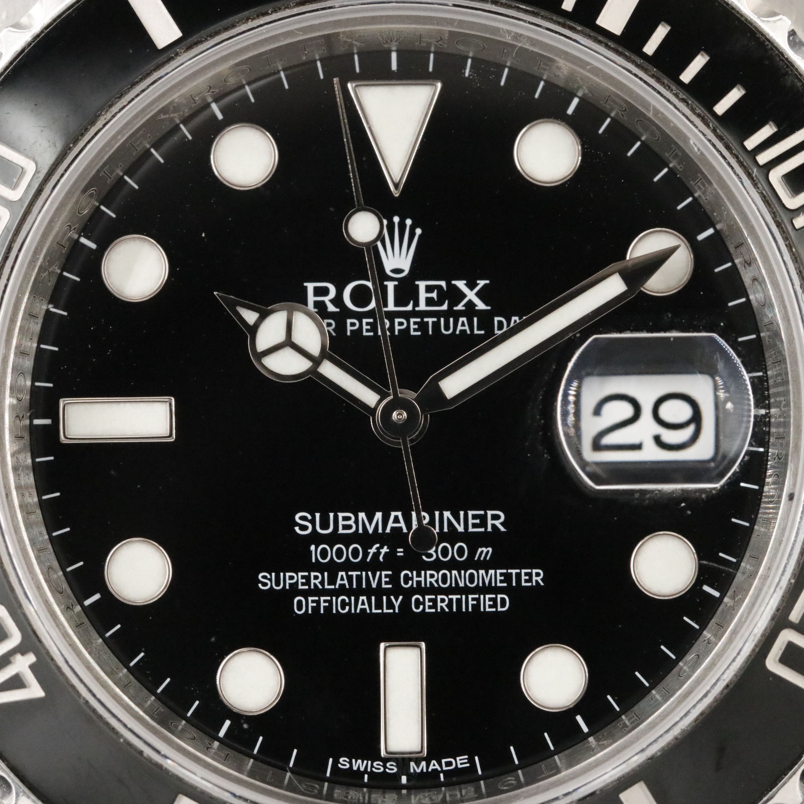 Rolex Submariner 40mm Ceramic Stainless Steel Date Watch 116610