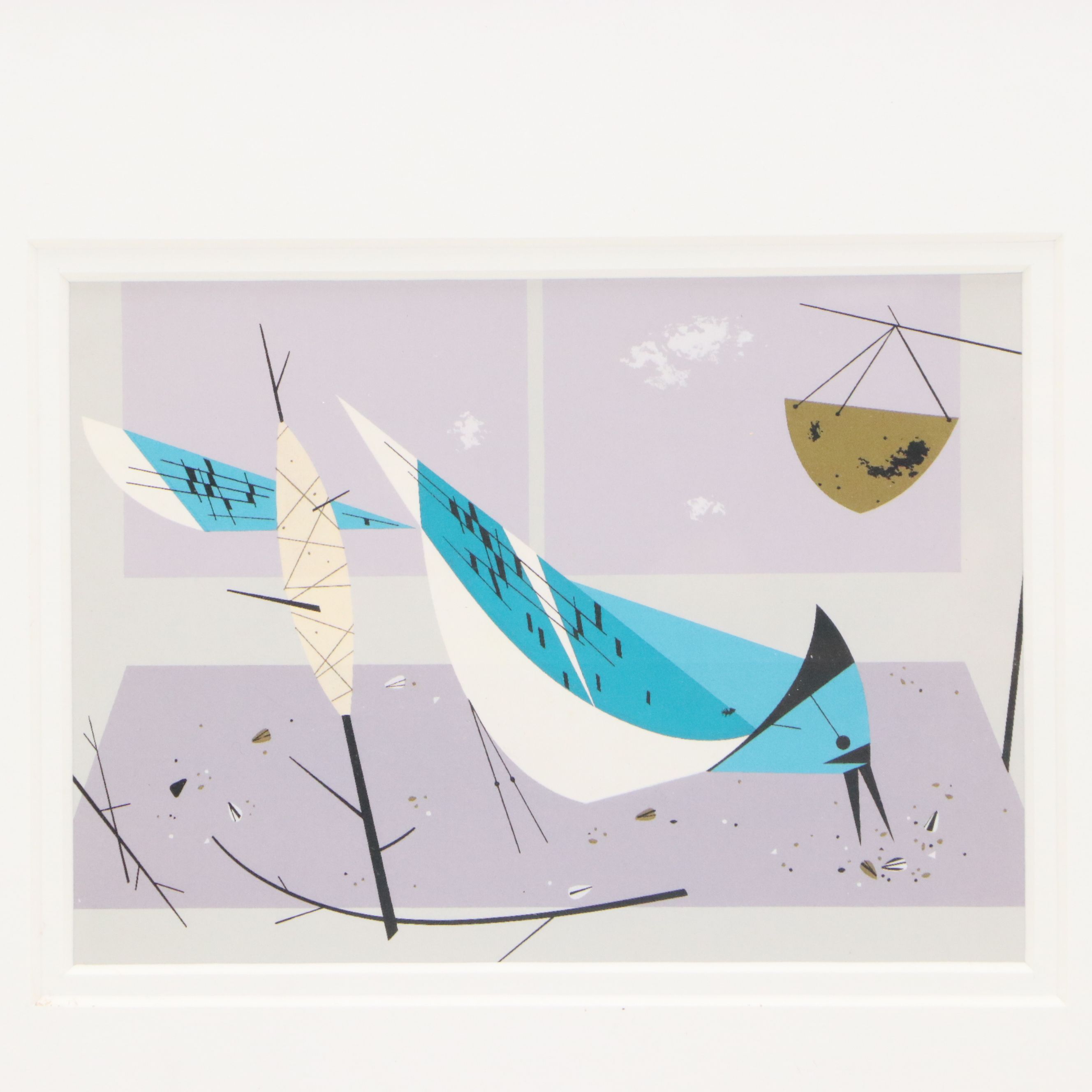 Offset Lithograph After Charley Harper "Blue Jay"