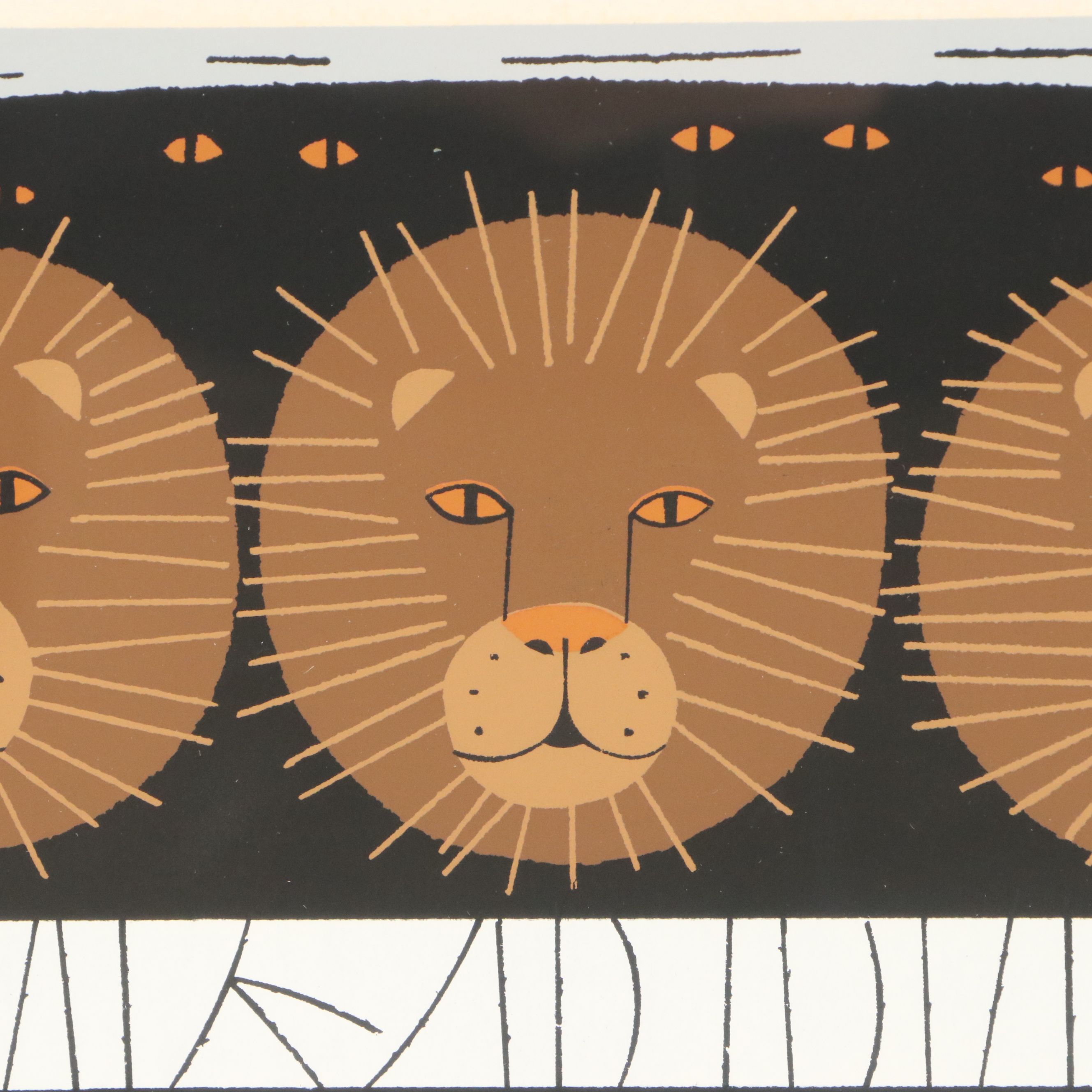 Edie Harper Serigraph "Dan's Den"