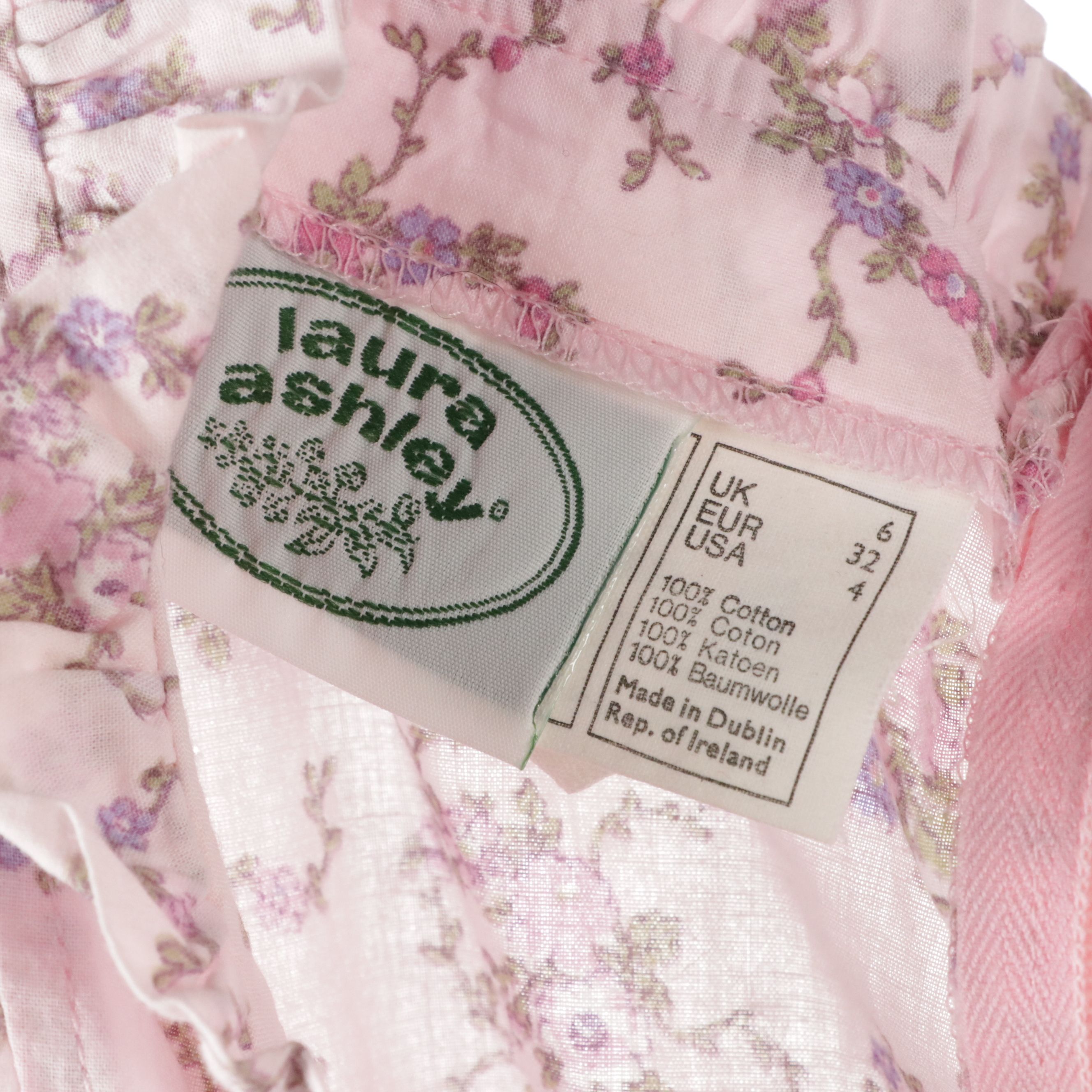 Womens and Girls Laura Ashley Floral Prairie Maxi Dresses in Cotton, 1970s