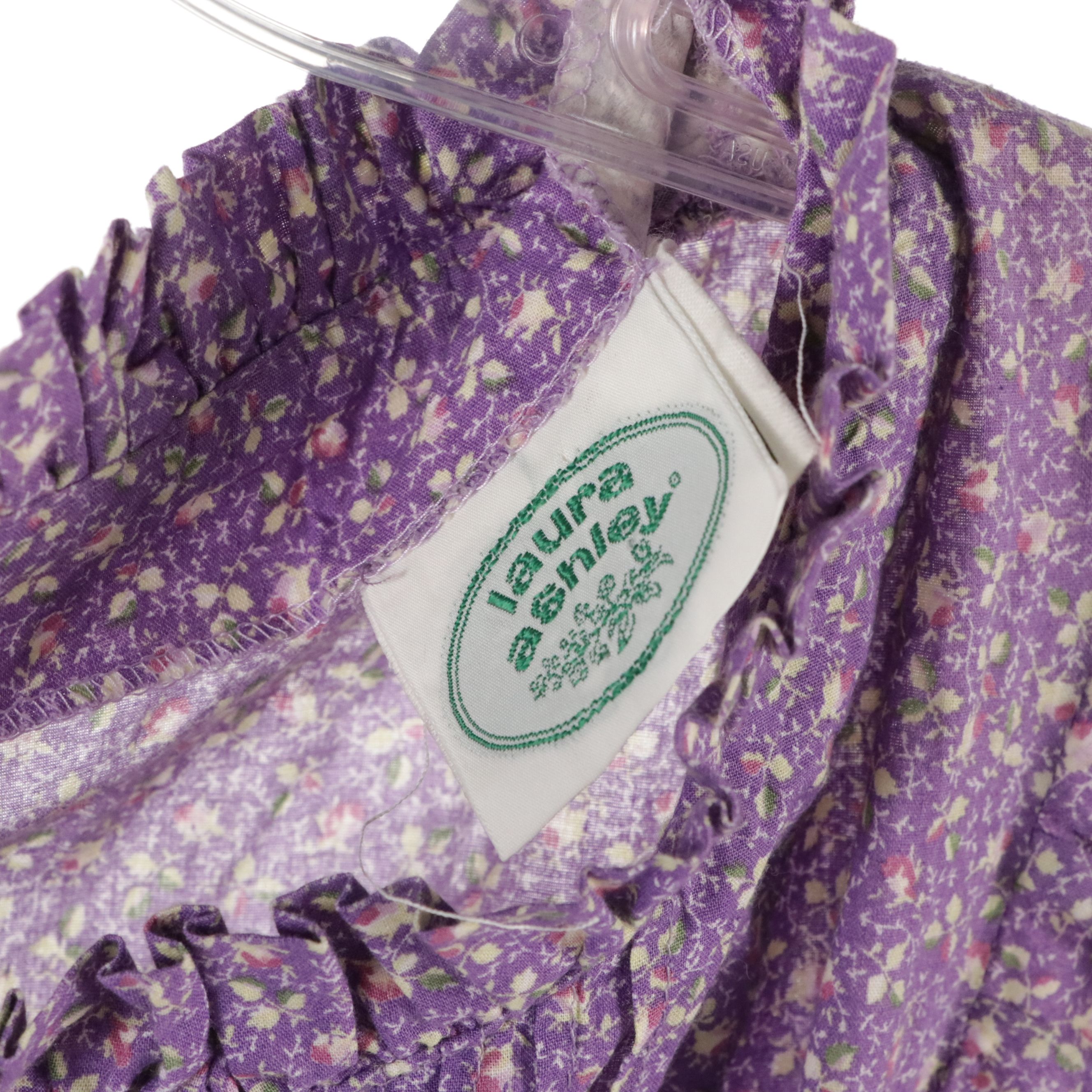 Womens and Girls Laura Ashley Floral Prairie Maxi Dresses in Cotton, 1970s