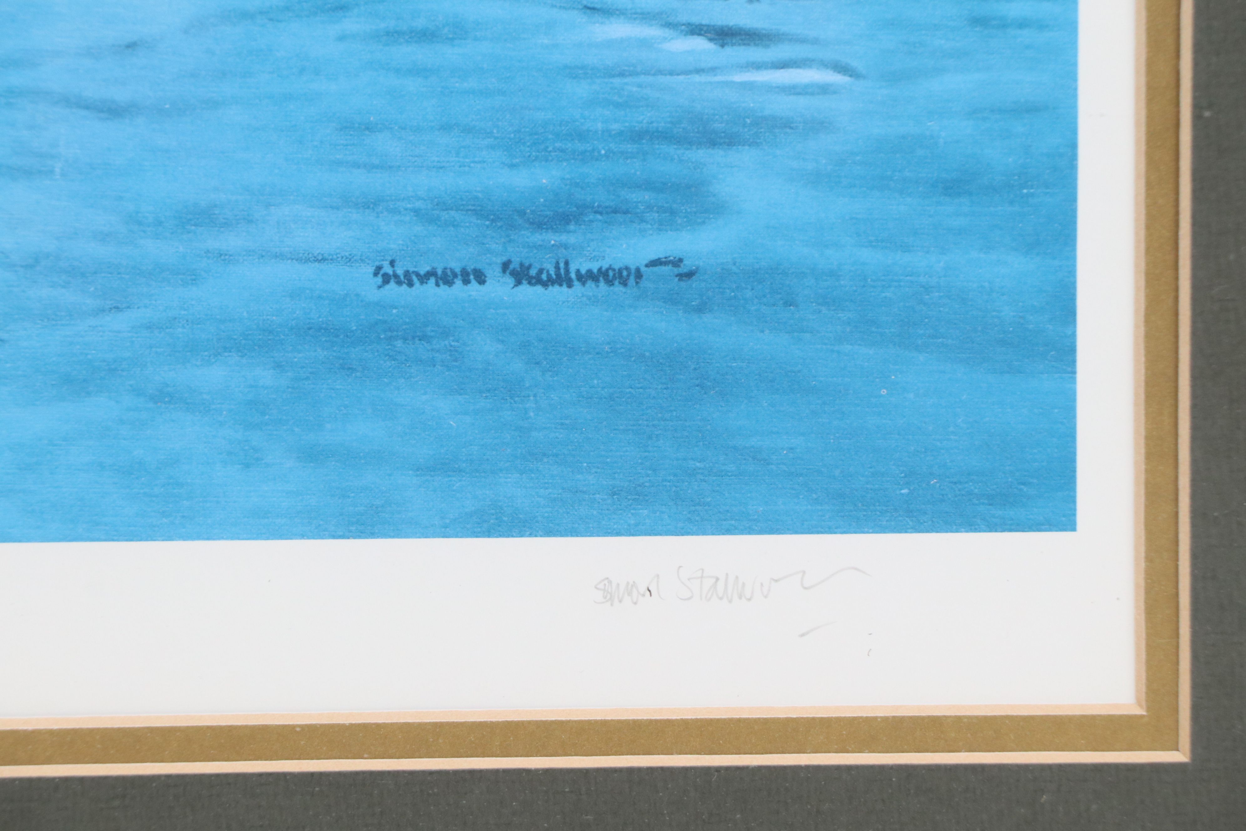 Simon Stallwood Offset Lithograph "Old Course St. Andrews Scotland"