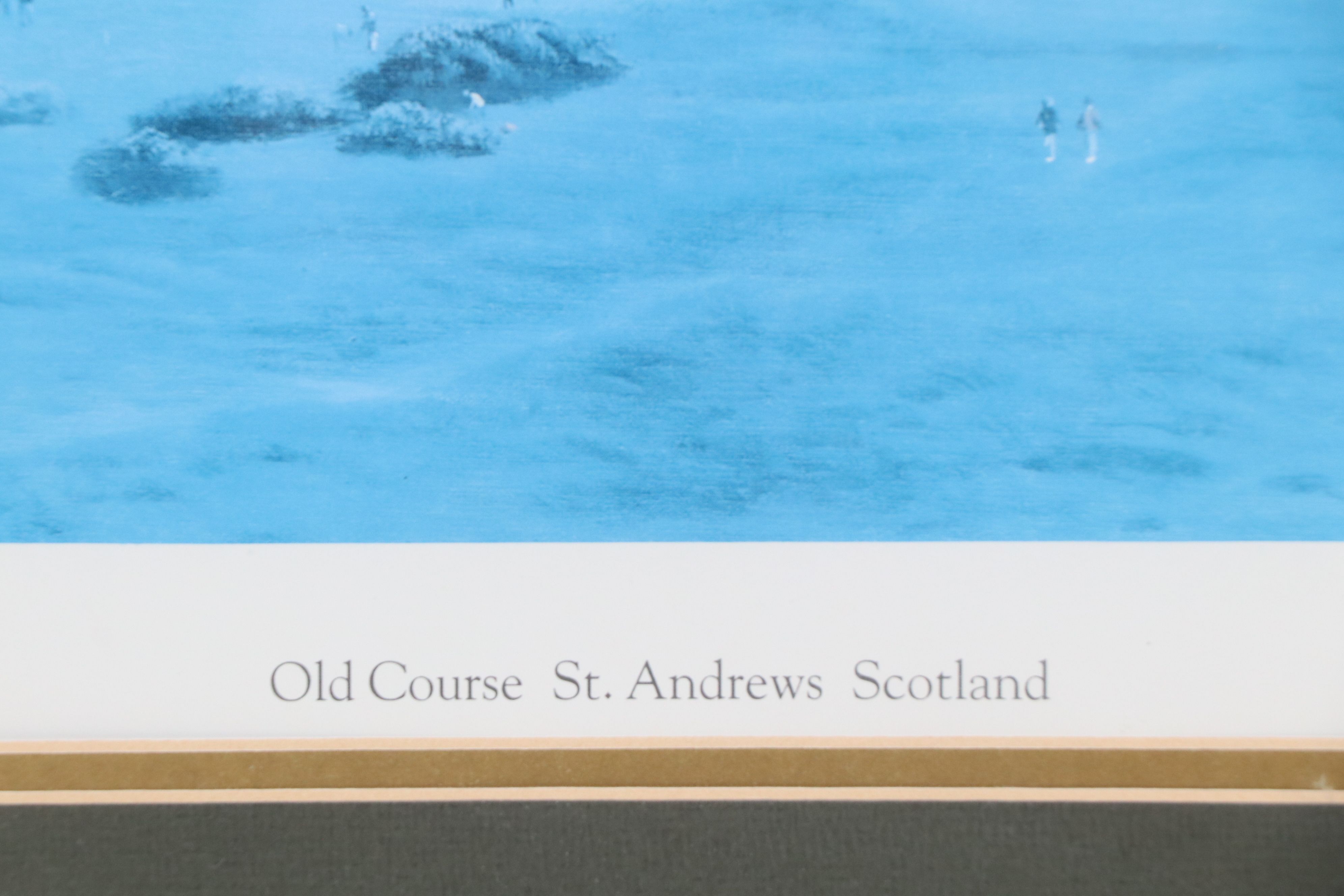 Simon Stallwood Offset Lithograph "Old Course St. Andrews Scotland"