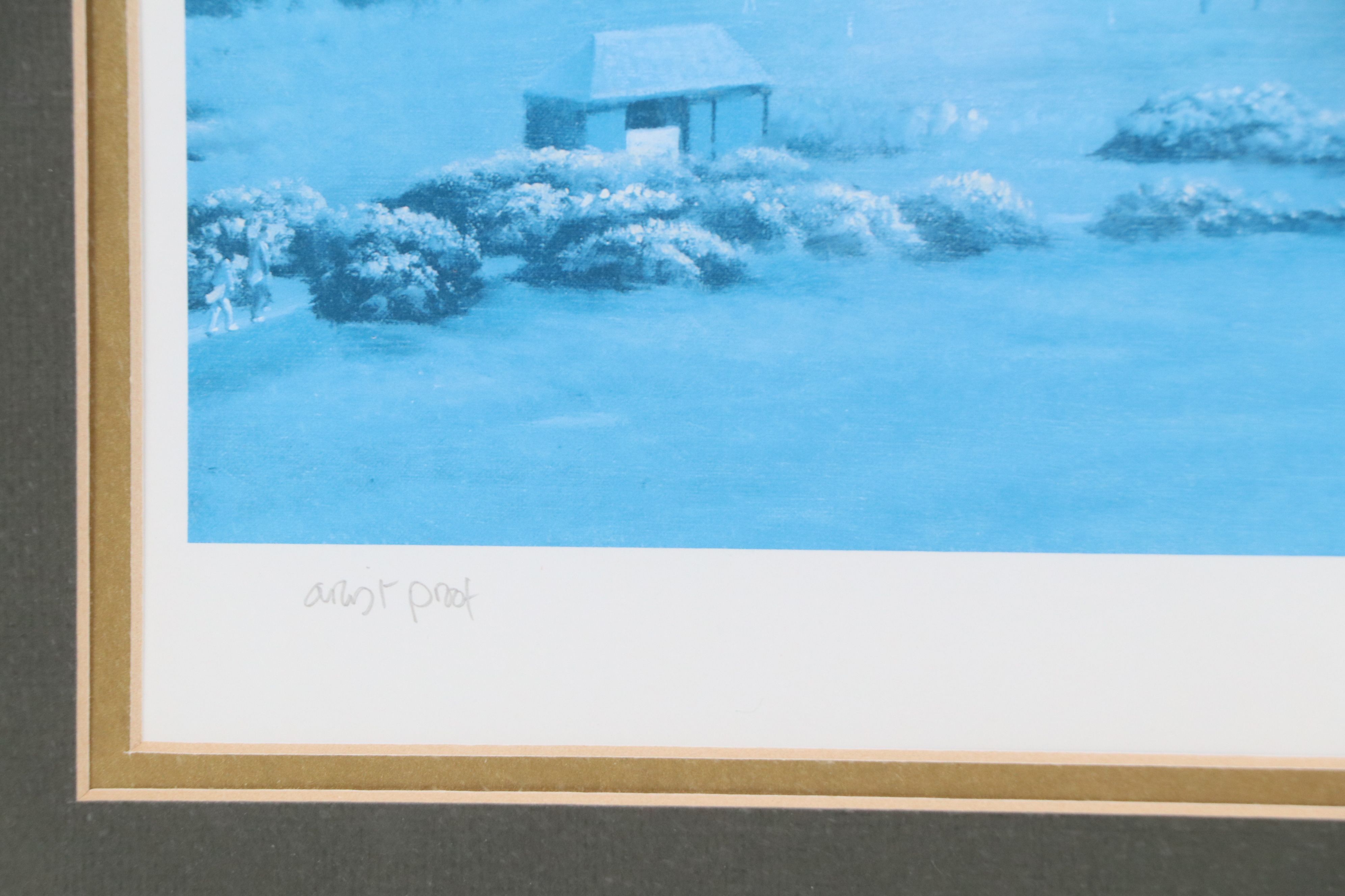 Simon Stallwood Offset Lithograph "Old Course St. Andrews Scotland"