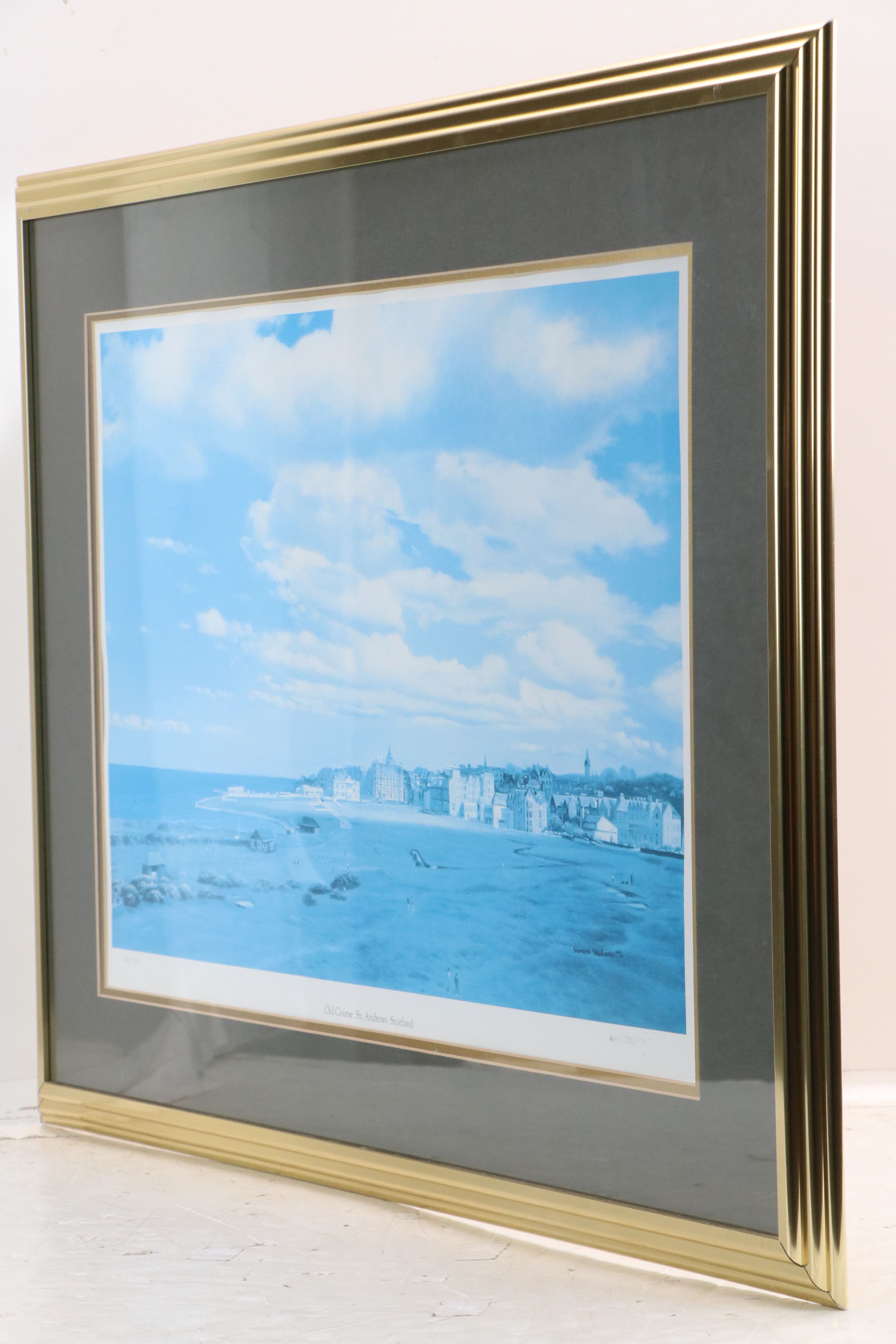 Simon Stallwood Offset Lithograph "Old Course St. Andrews Scotland"